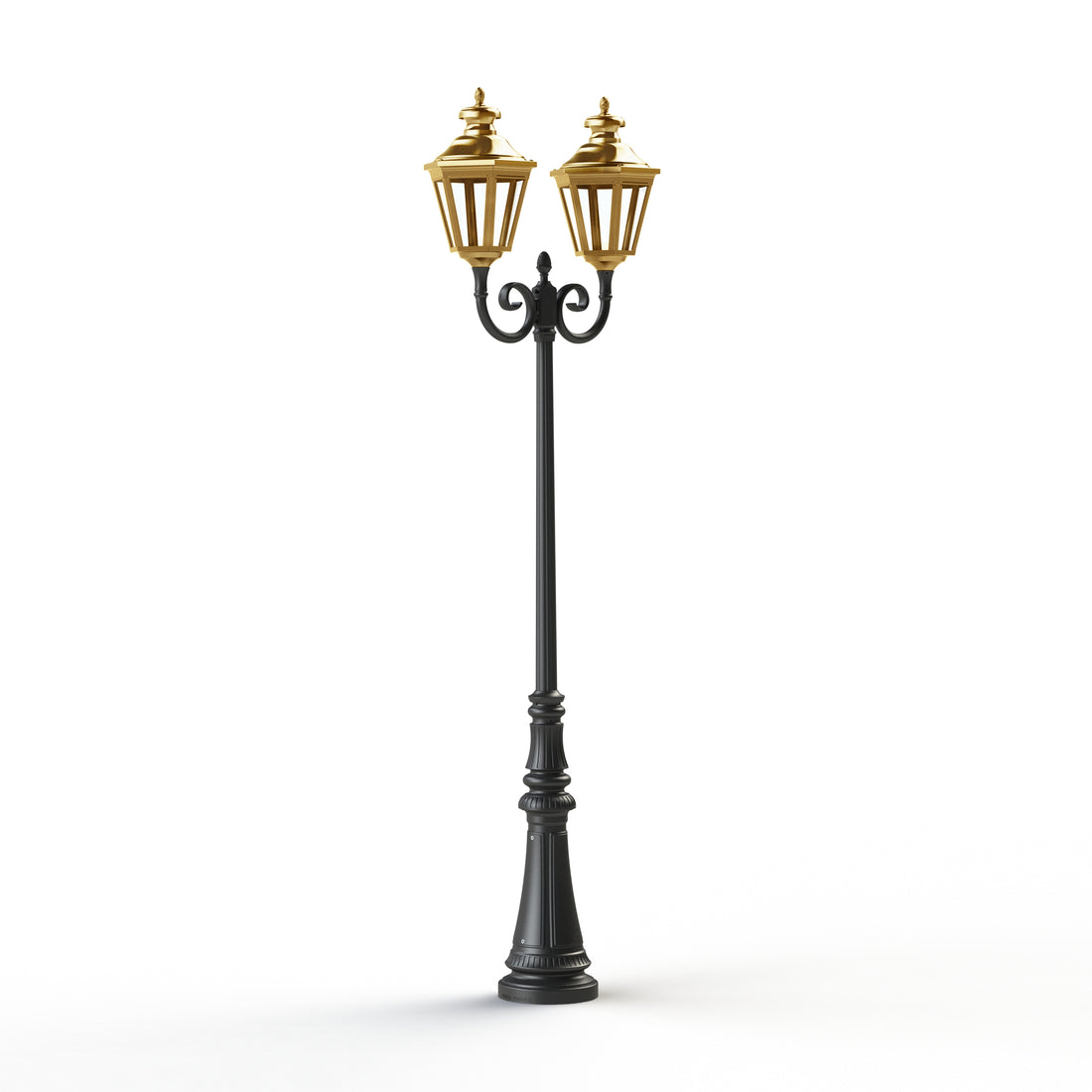 Lampadaire Louis XIII N°7 LED 2700°K Laiton vernis teinté 070 130114070