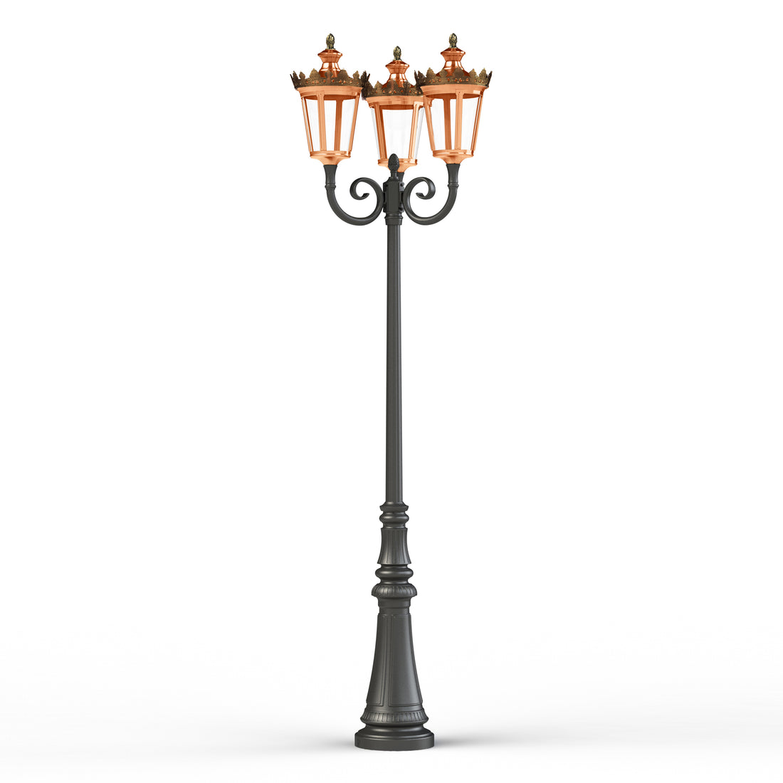 Lampadaire Louvre N°10 LED 2700°K Cuivre patiné vernis 080 133120080