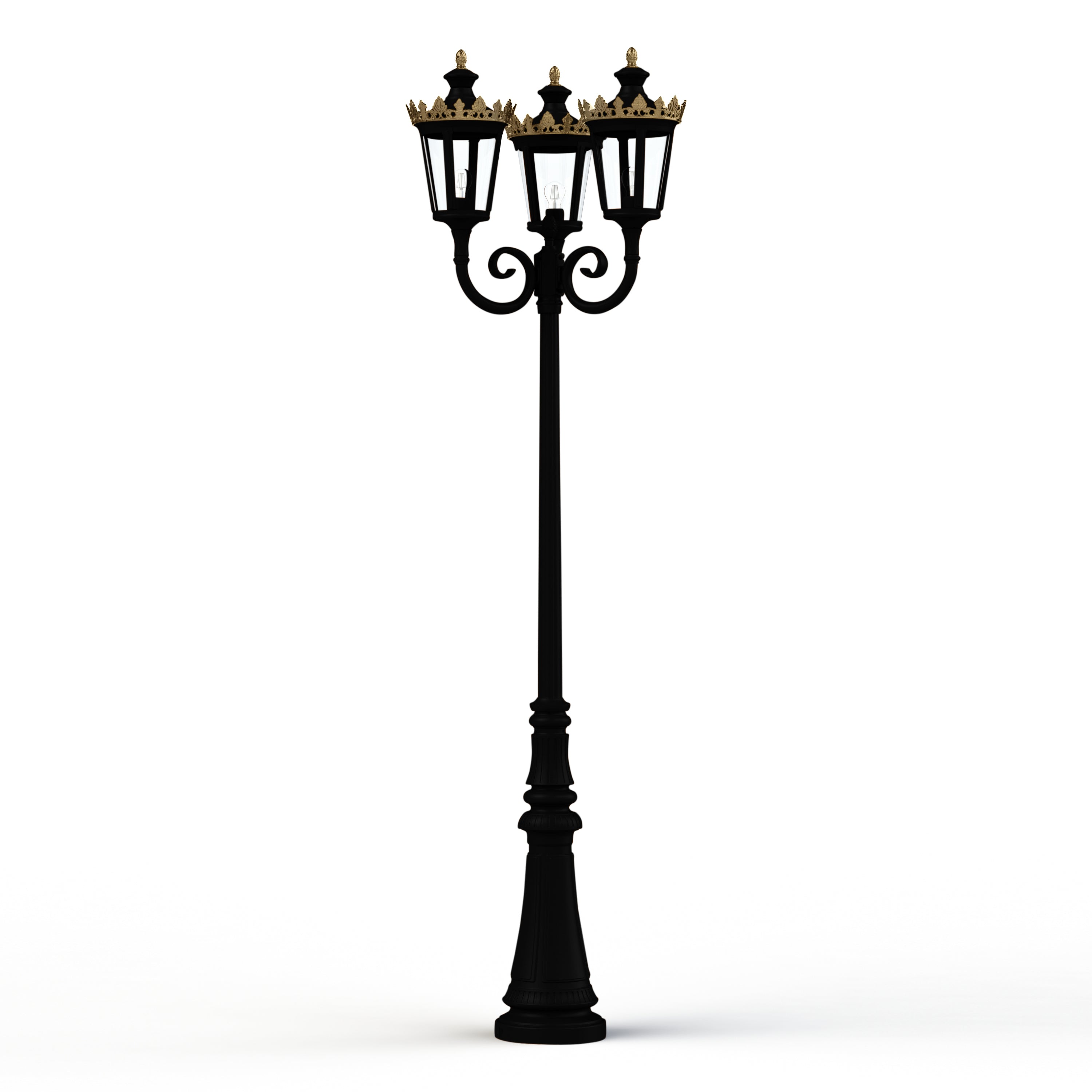 Lampadaire Louvre N°10 E27 Noir foncé 000 133019000