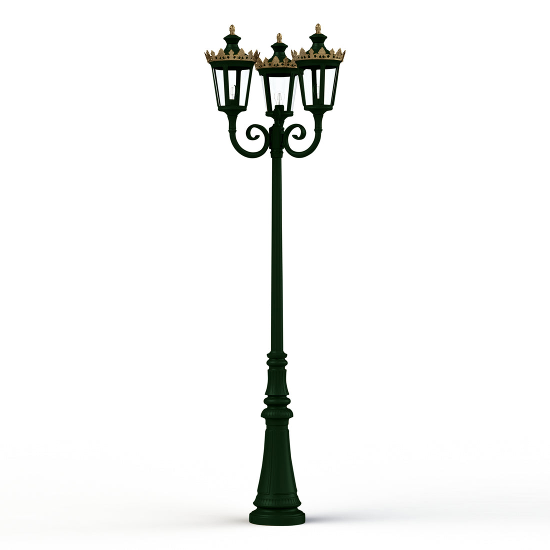 Lampadaire Louvre N°10 E27 Vert Anglais 019 133019019