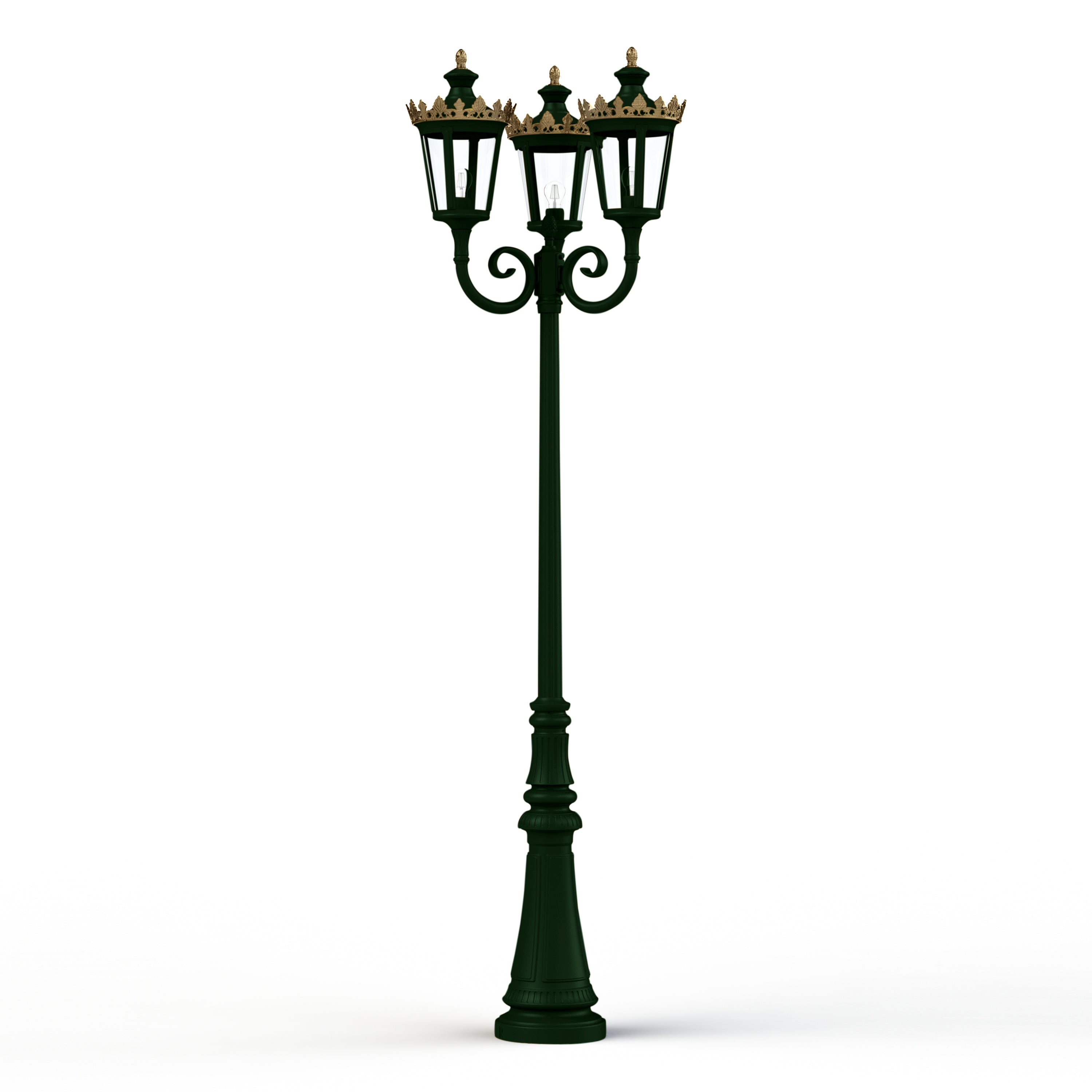 Lampadaire Louvre N°10 E27 Vert Anglais 019 133019019