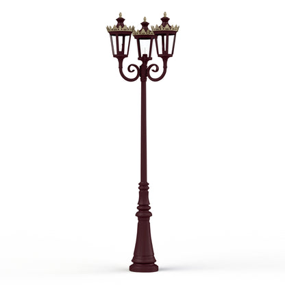 Lampadaire Louvre N°10 E27 Rouge vin 066 133019066