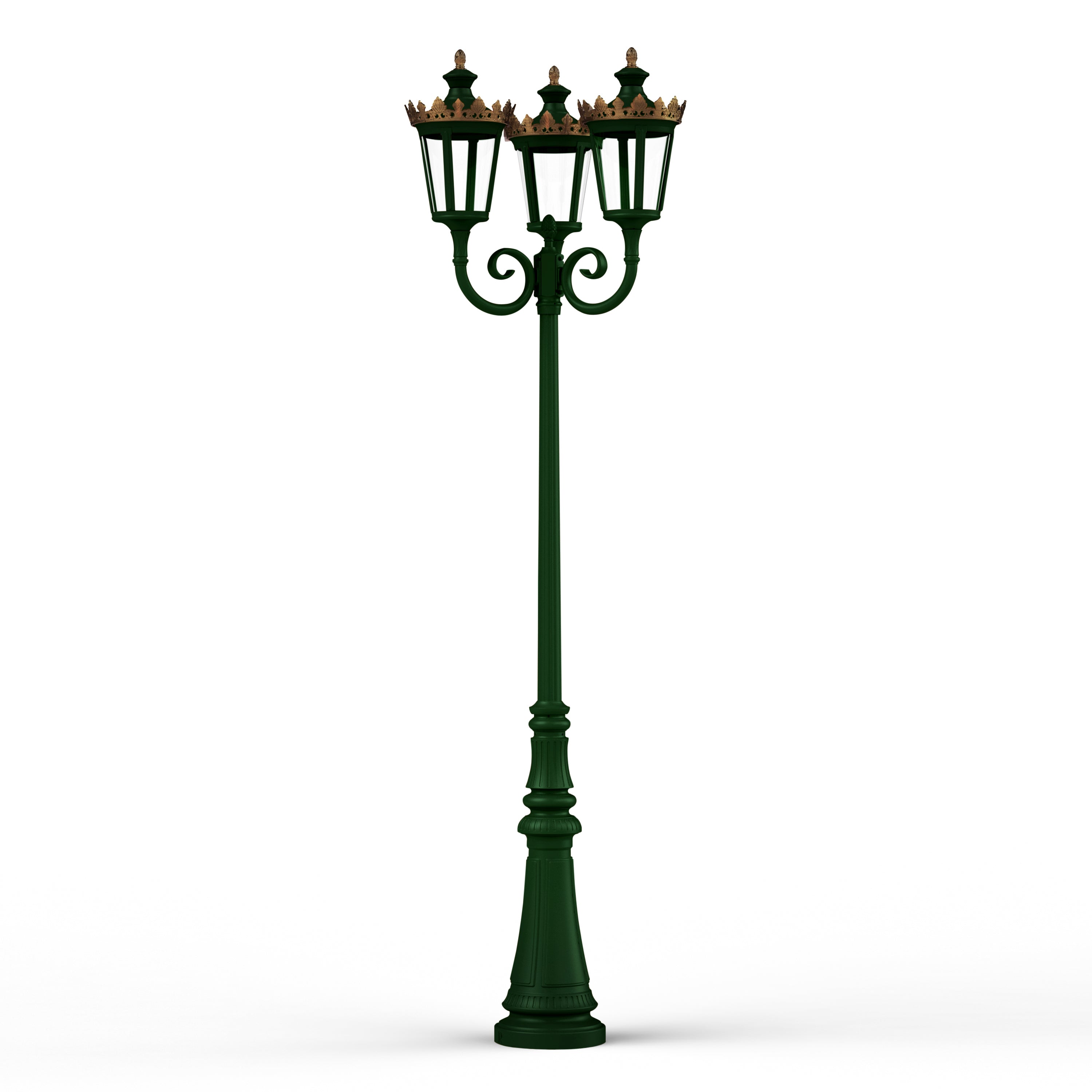 Lampadaire Louvre N°10 LED 2700°K Vert Anglais 019 133120019