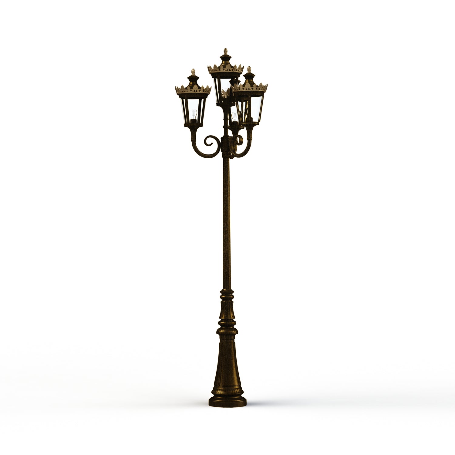 Lampadaire Louvre N°11 E27 Patiné doré 009 133021009