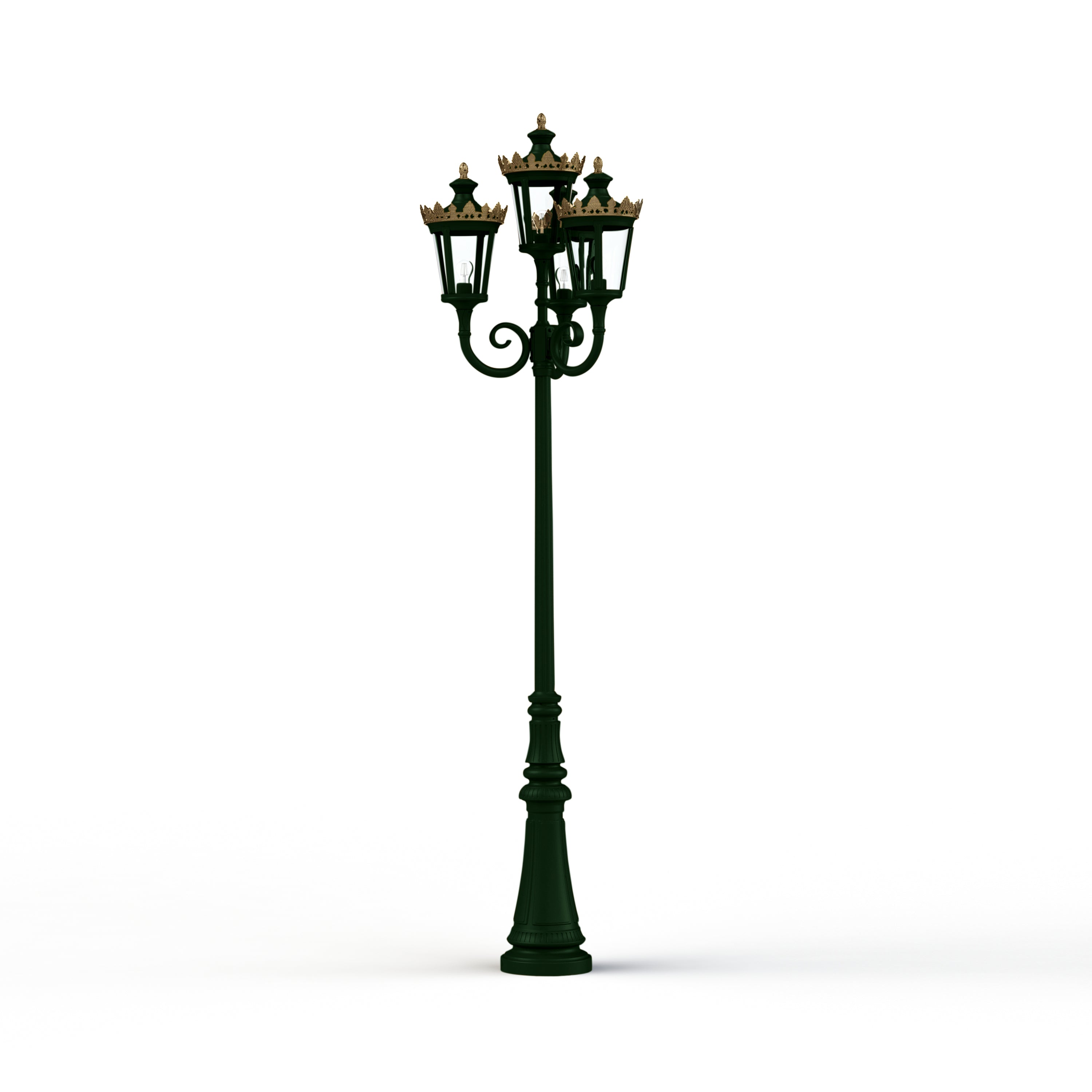 Lampadaire Louvre N°11 E27 Vert Anglais 019 133021019