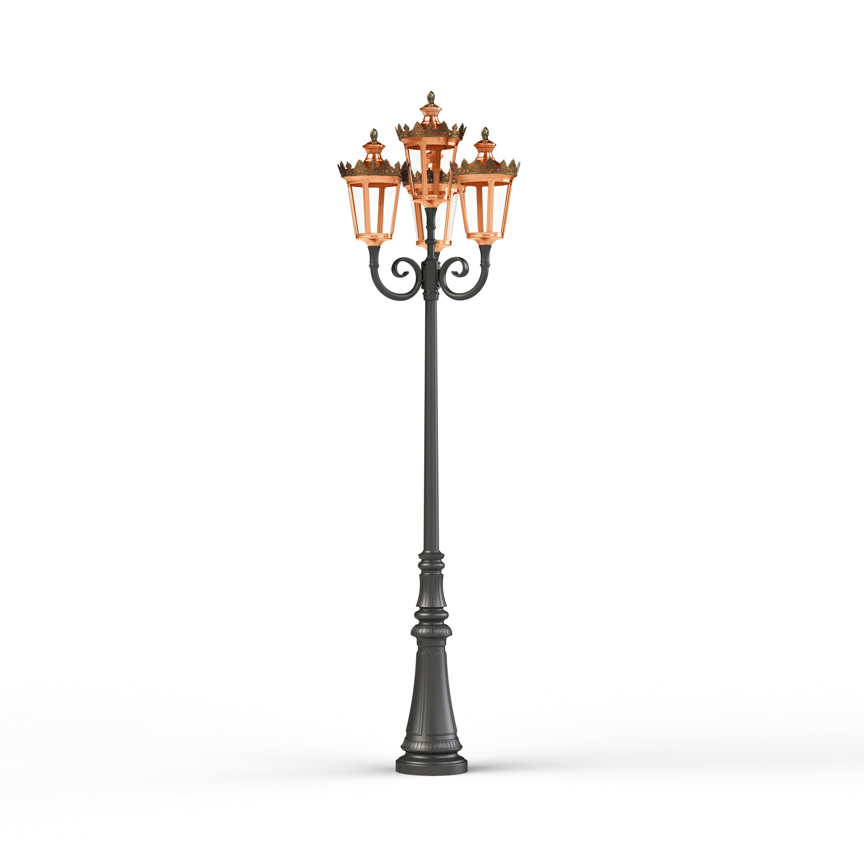 Lampadaire Louvre N°11 LED 2700°K Cuivre patiné vernis 080 133122080