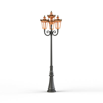 Lampadaire Louvre N°11 LED 2700°K Cuivre patiné vernis 080 133122080