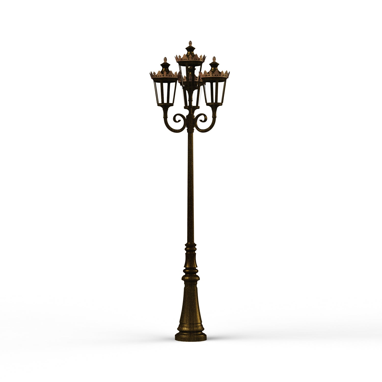 Lampadaire Louvre N°11 LED 2700°K Patiné doré 009 133122009