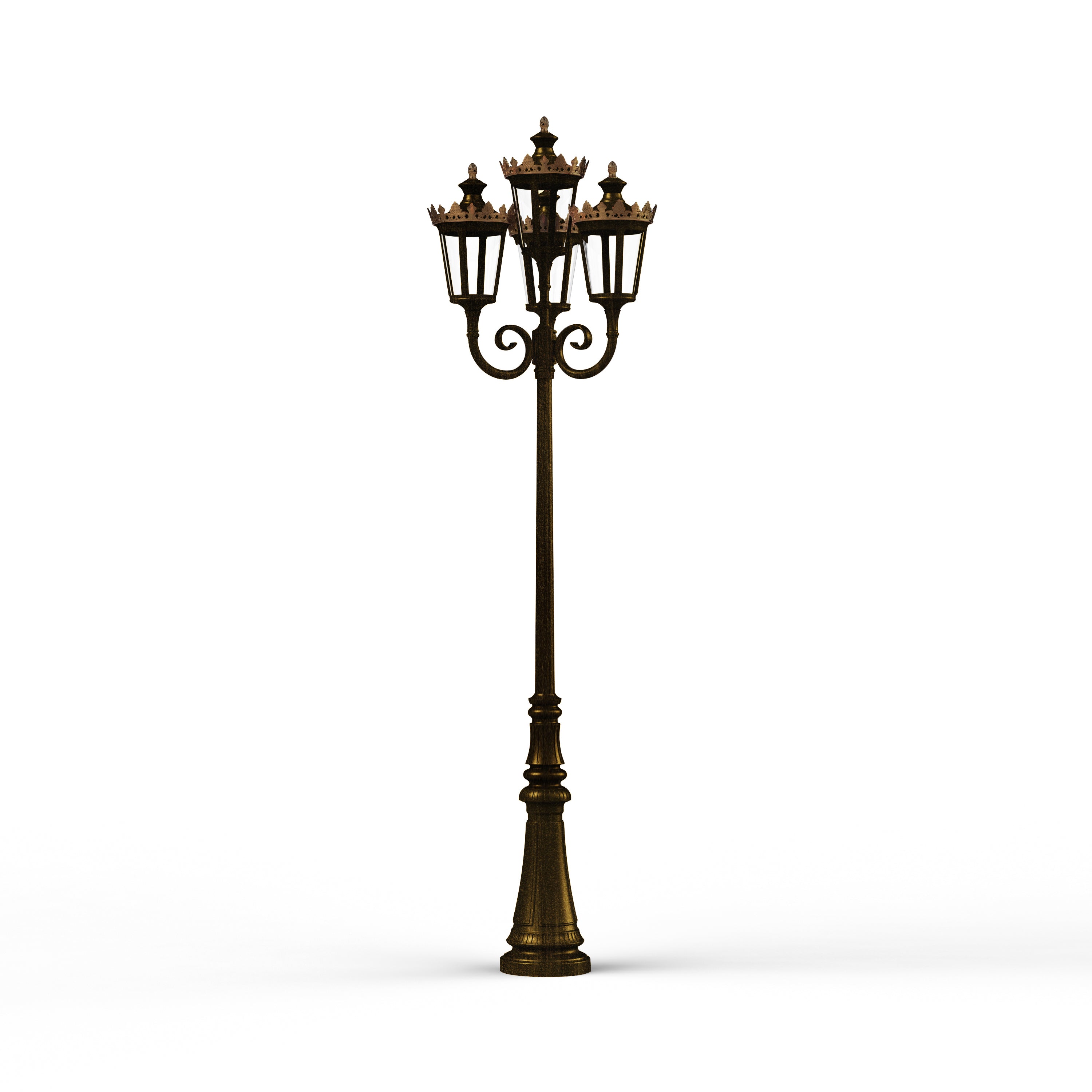 Lampadaire Louvre N°11 LED 2700°K Patiné doré 009 133122009