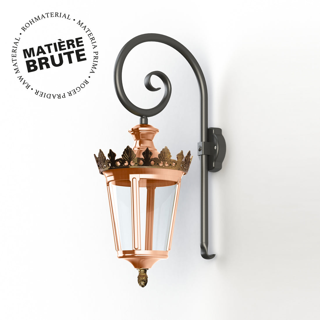 Applique Louvre N°2 LED 2700°K Cuivre brut 082 133104082