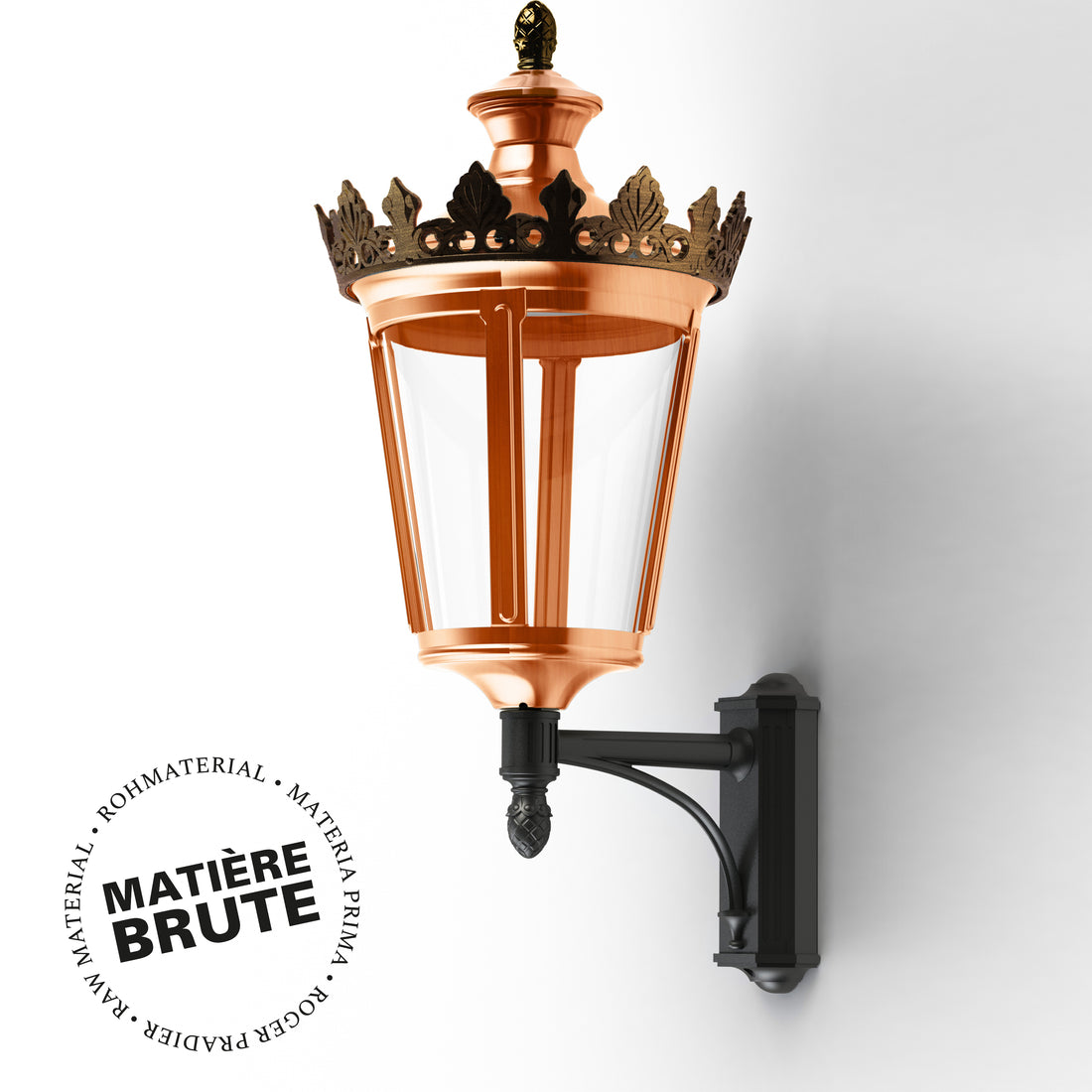 Applique Louvre N°5 LED 2700°K Cuivre brut 082 133110082