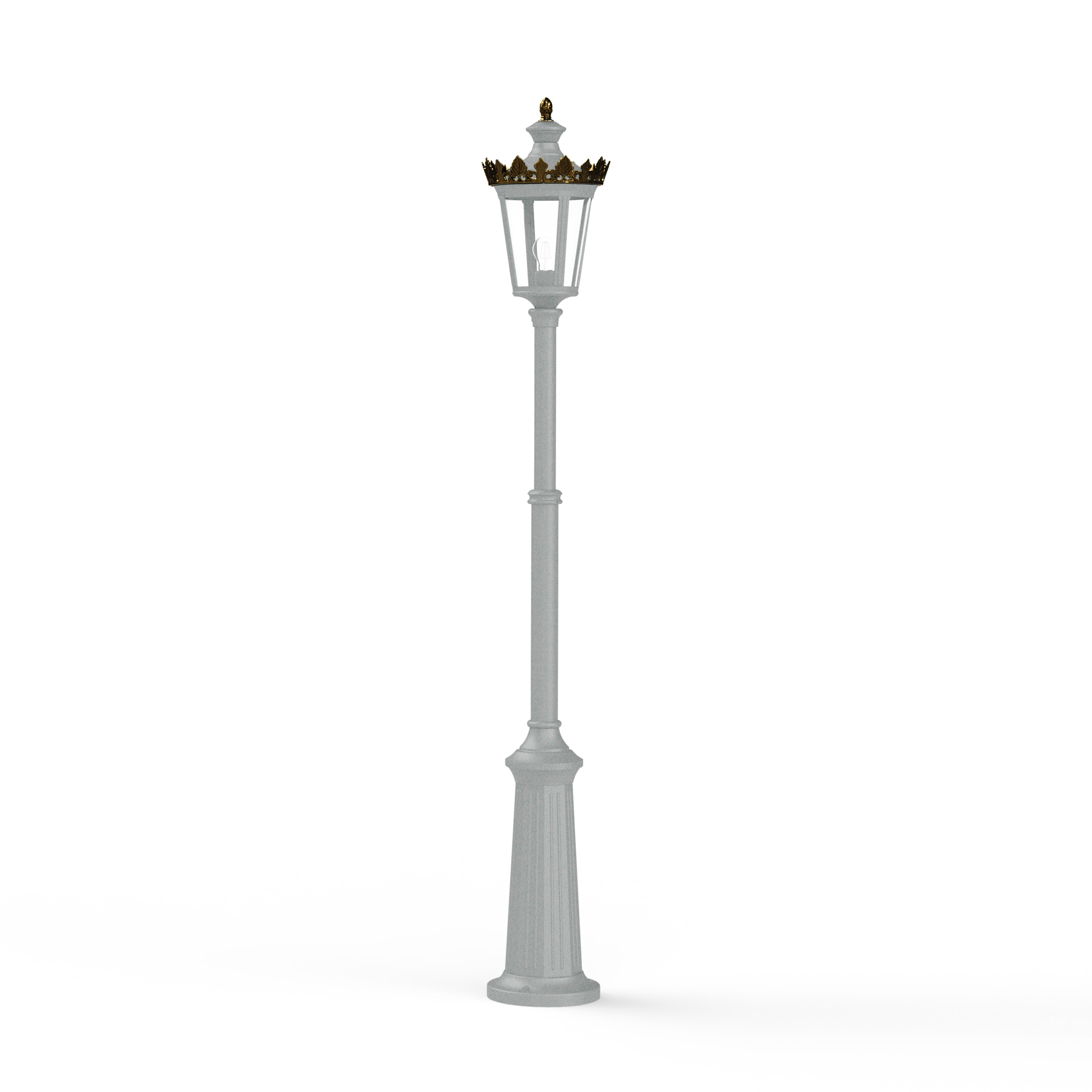 Lampadaire Louvre N°9 E27 Gris soie 105 133017105