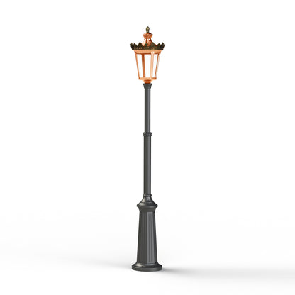 Lampadaire Louvre N°9 LED 2700°K Cuivre patiné vernis 080 133118080