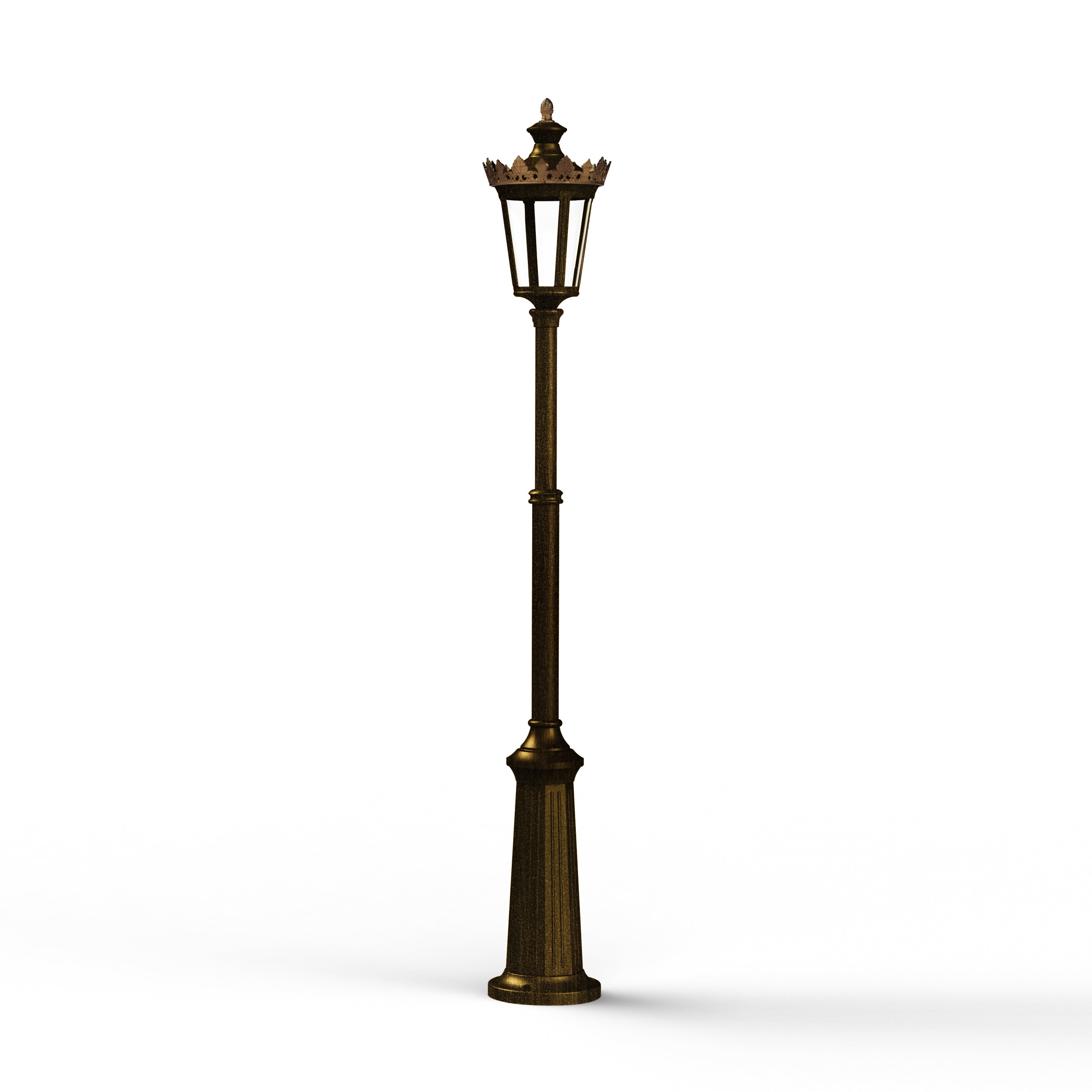 Lampadaire Louvre N°9 LED 2700°K Patiné doré 009 133118009