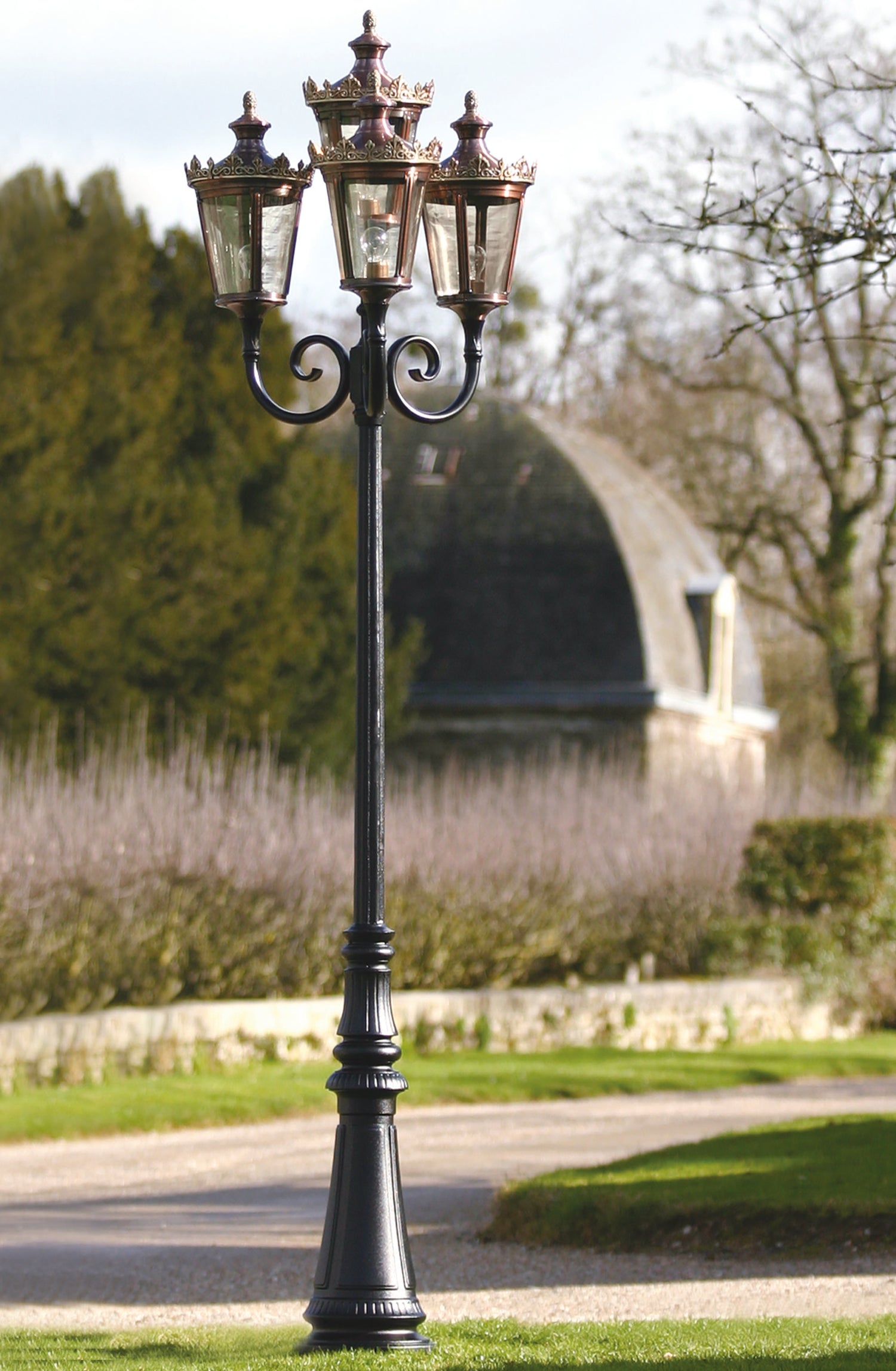 Lampadaire Louvre N°9 E27 Cuivre patiné vernis 080 133017080