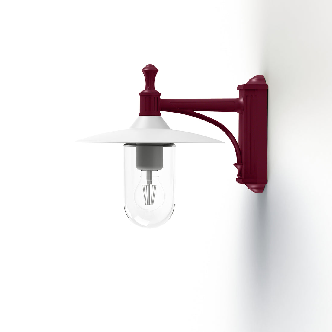 Applique Montana N°3 clair Dôme blanc- Rouge vin 066 139009066