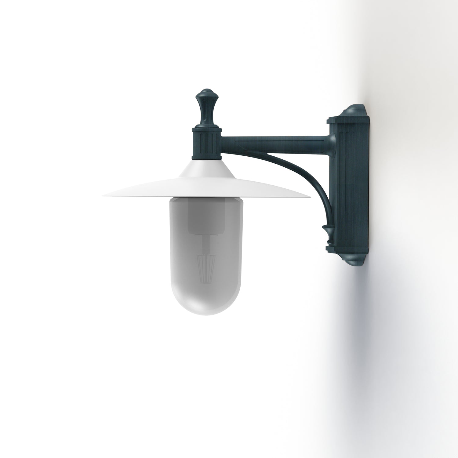 Applique Montana N°3 opale Dôme blanc- Vert de gris 008 139011008