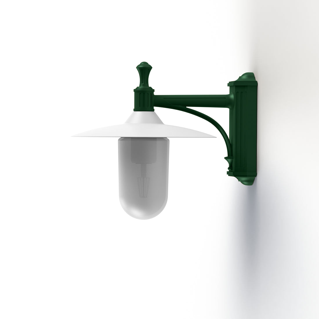 Applique Montana N°3 opale Dôme blanc- Vert Anglais 019 139011019