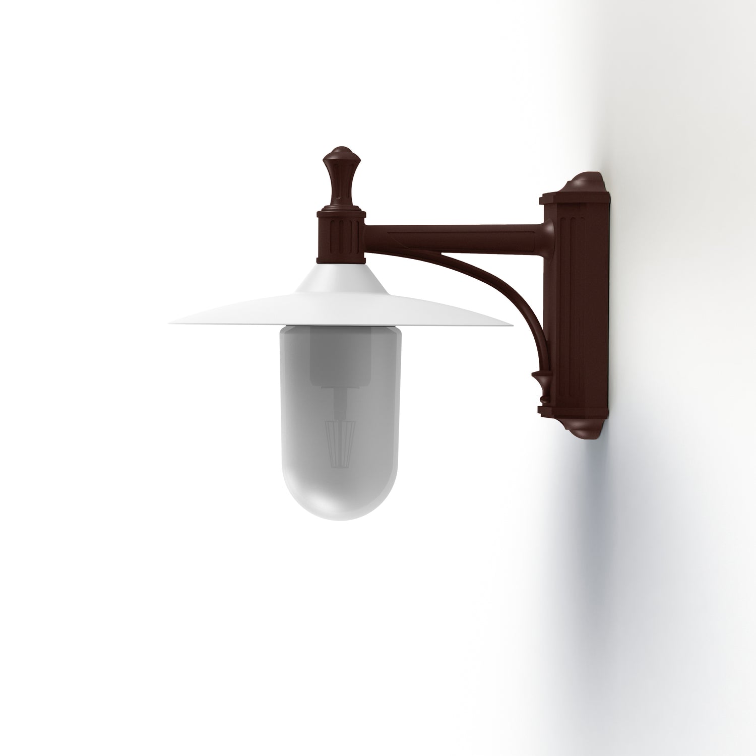 Applique Montana N°3 opale Dôme blanc- Rouille 046 139011046