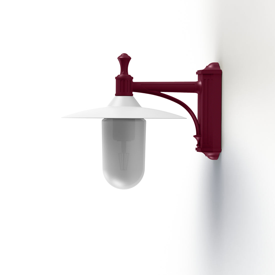 Applique Montana N°3 opale Dôme blanc- Rouge vin 066 139011066