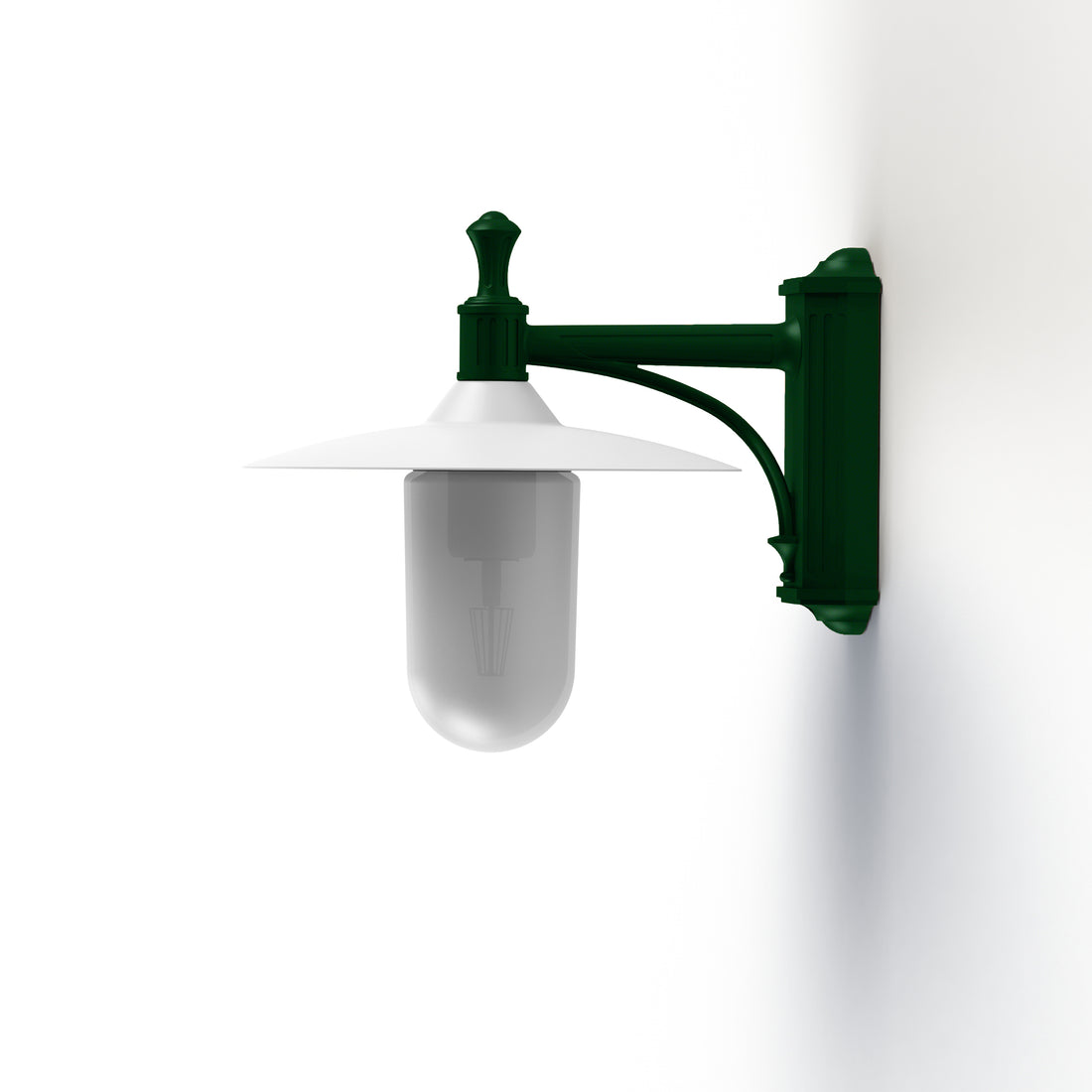 Applique Montana N°3 opale Dôme blanc- Vert sapin 067 139011067