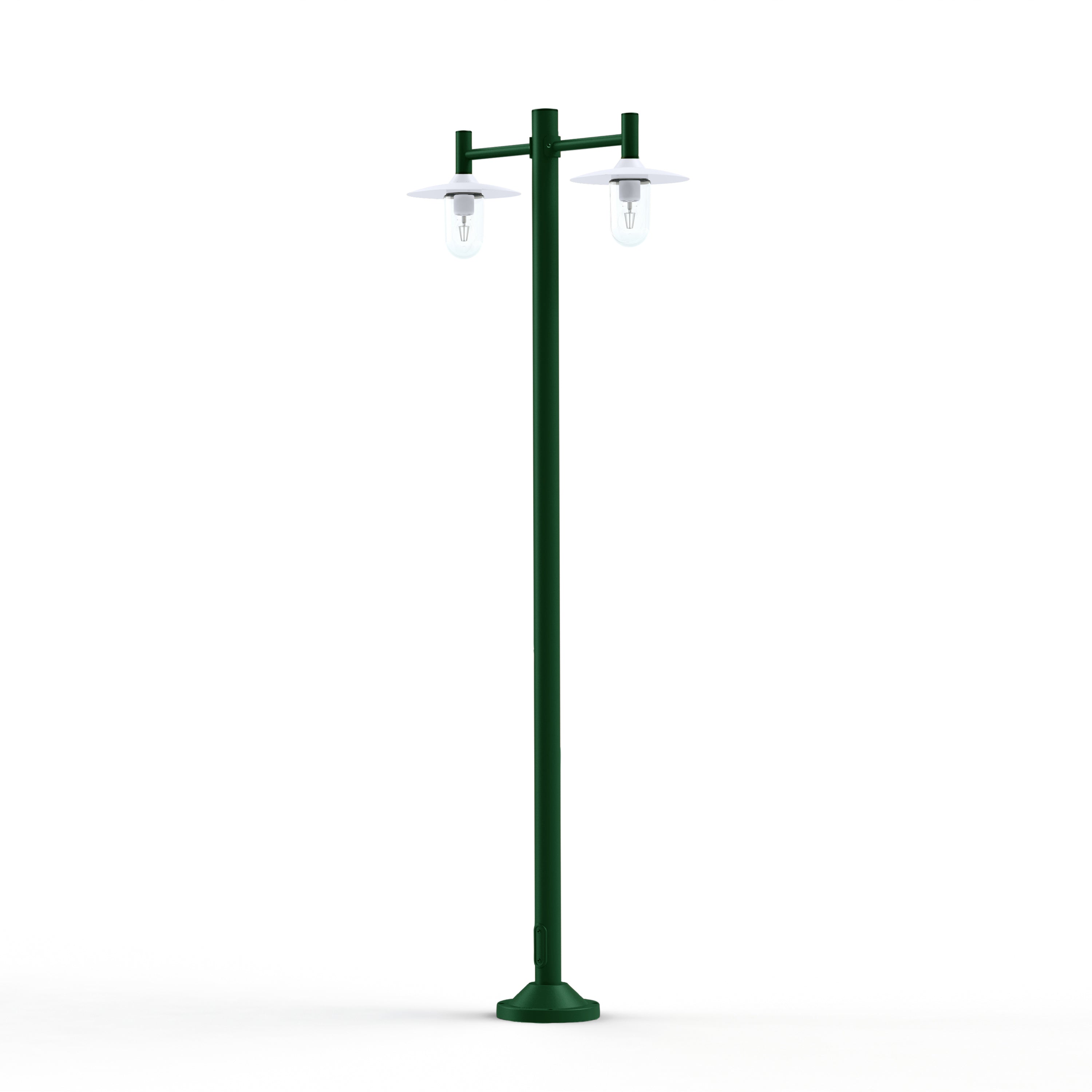 Lampadaire Montana N°4 clair Dôme blanc- Vert Anglais 019 139013019