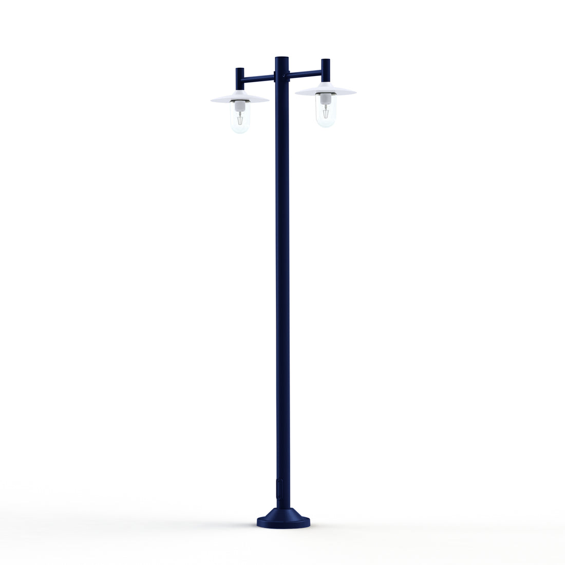 Lampadaire Montana N°4 clair Dôme blanc- Bleu acier 065 139013065