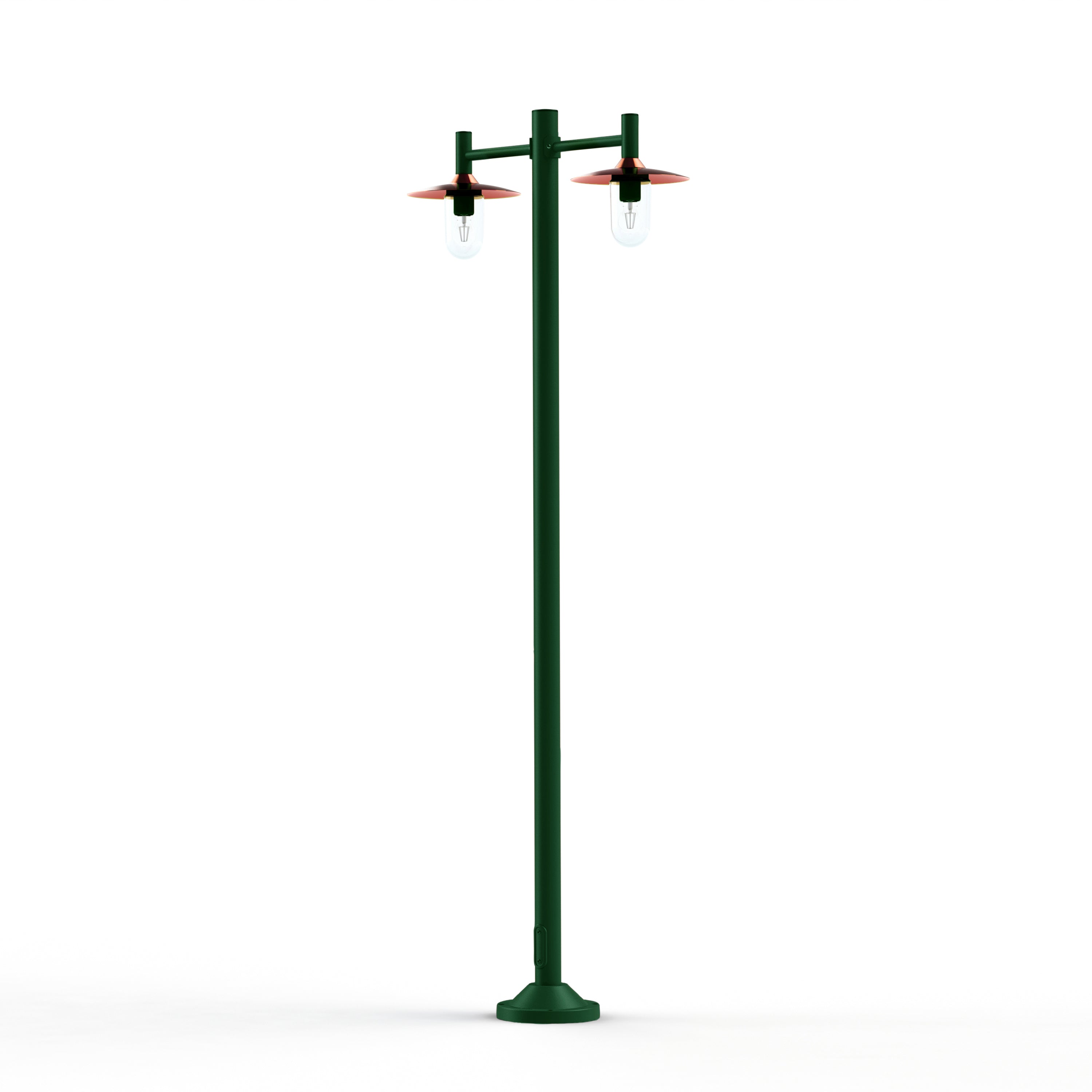 Lampadaire Montana N°4 clair Dôme cuivre vernis- Vert Anglais 019 139014019