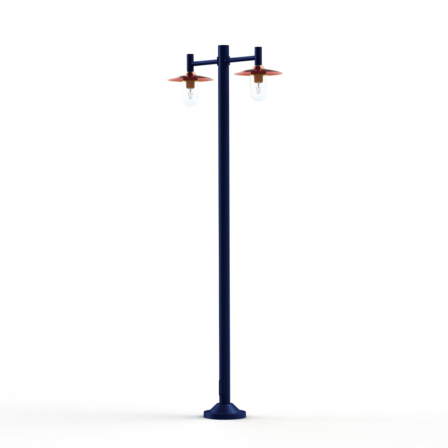 Lampadaire Montana N°4 clair Dôme cuivre brut- Bleu 065 139023065