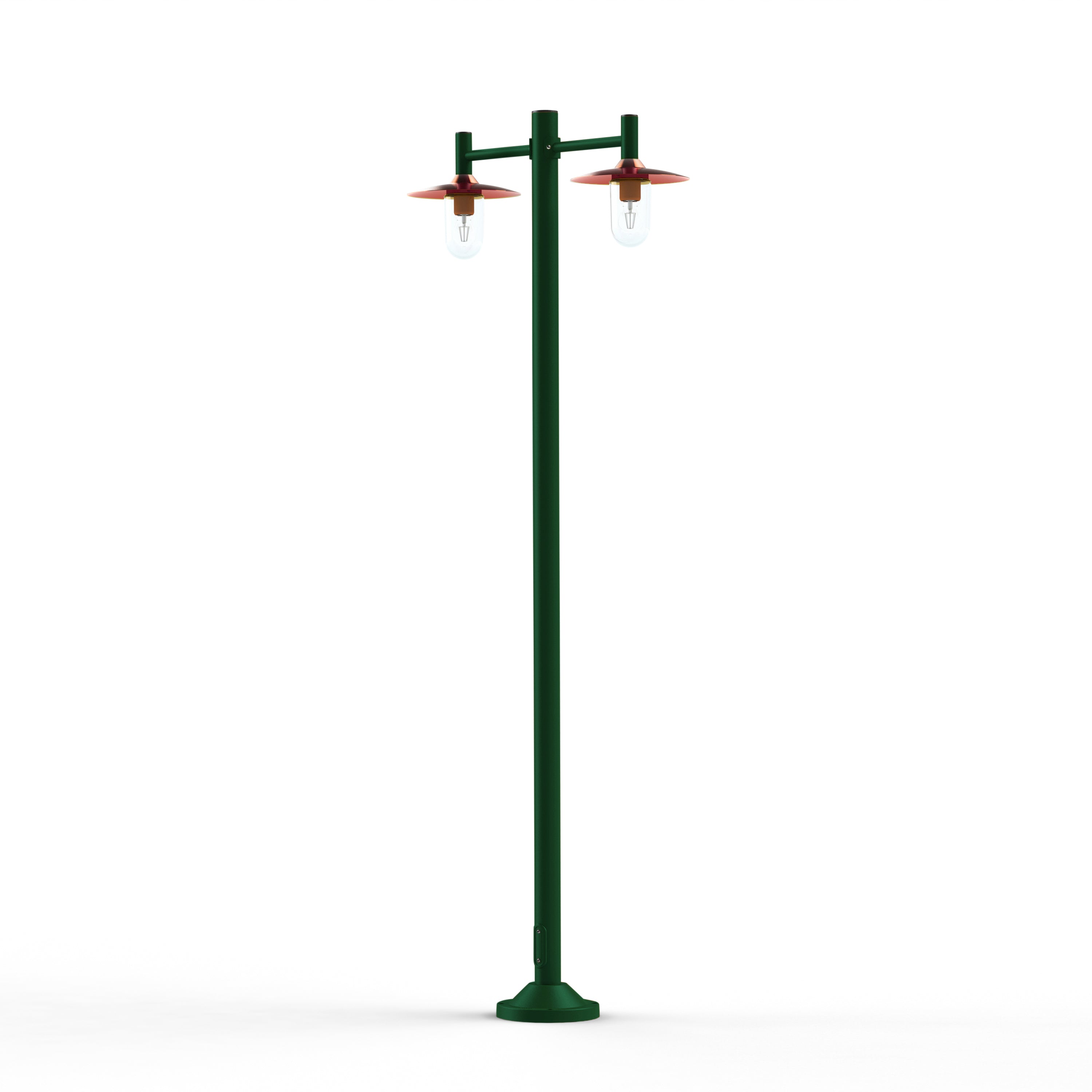 Lampadaire Montana N°4 clair Dôme cuivre vernis- Vert sapin 067 139014067