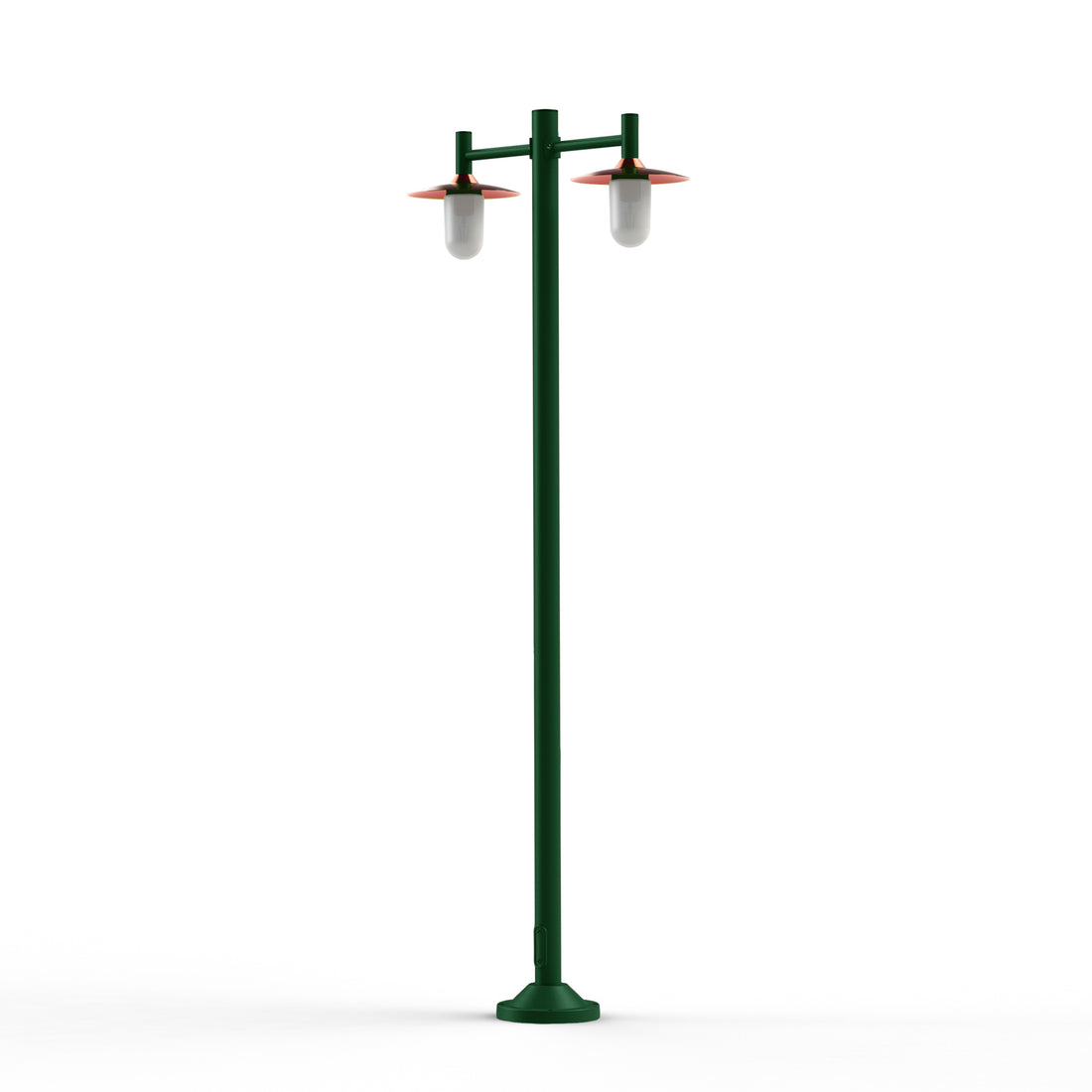 Lampadaire Montana N°4 opale Dôme cuivre vernis- Vert Anglais 019 139016019