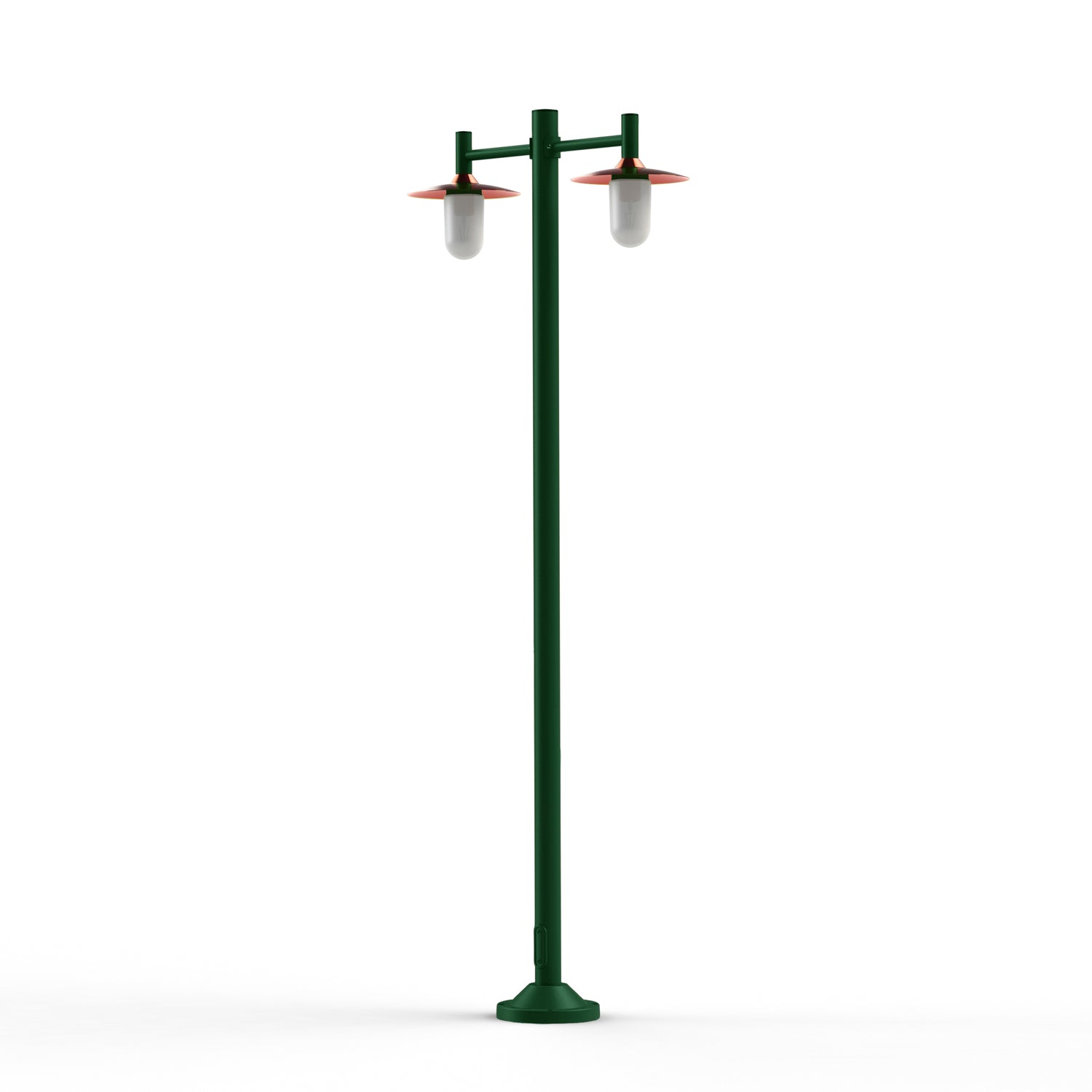 Lampadaire Montana N°4 opale Dôme cuivre vernis- Vert Anglais 019 139016019