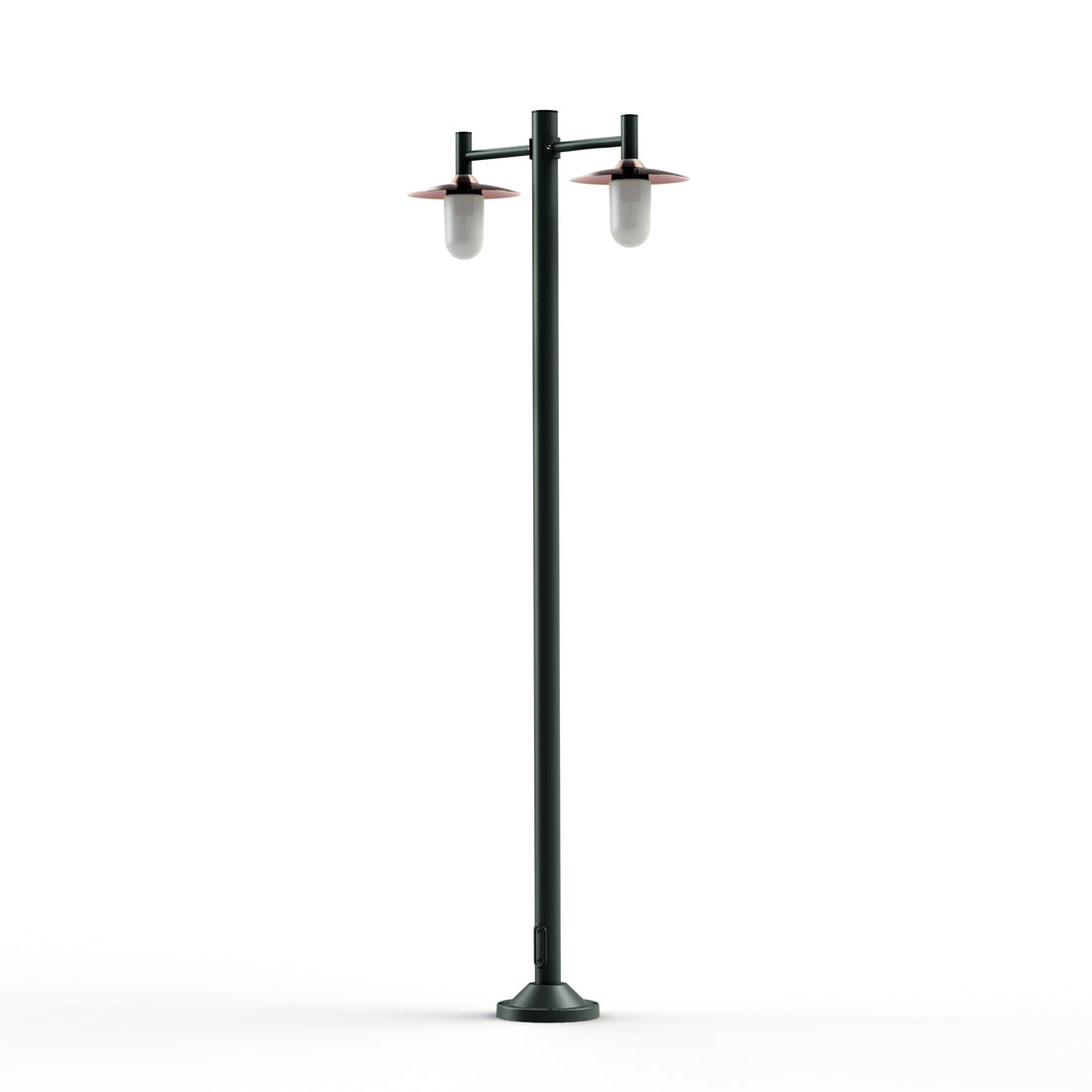 Lampadaire Montana N°4 opale Dôme cuivre brut- Gris 059 139024059