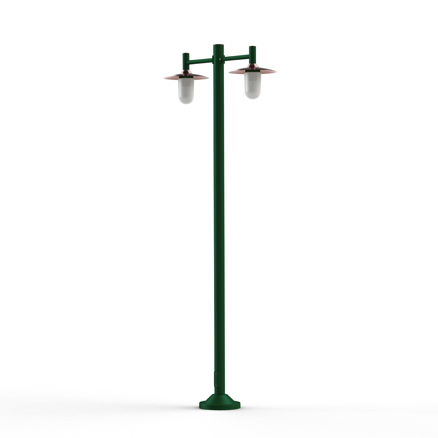 Lampadaire Montana N°4 opale Dôme cuivre vernis- Vert sapin 067 139016067