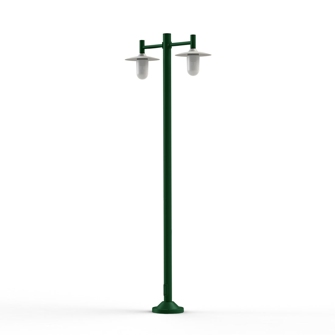 Lampadaire Montana N°4 opale Dôme blanc- Vert Anglais 019 139015019