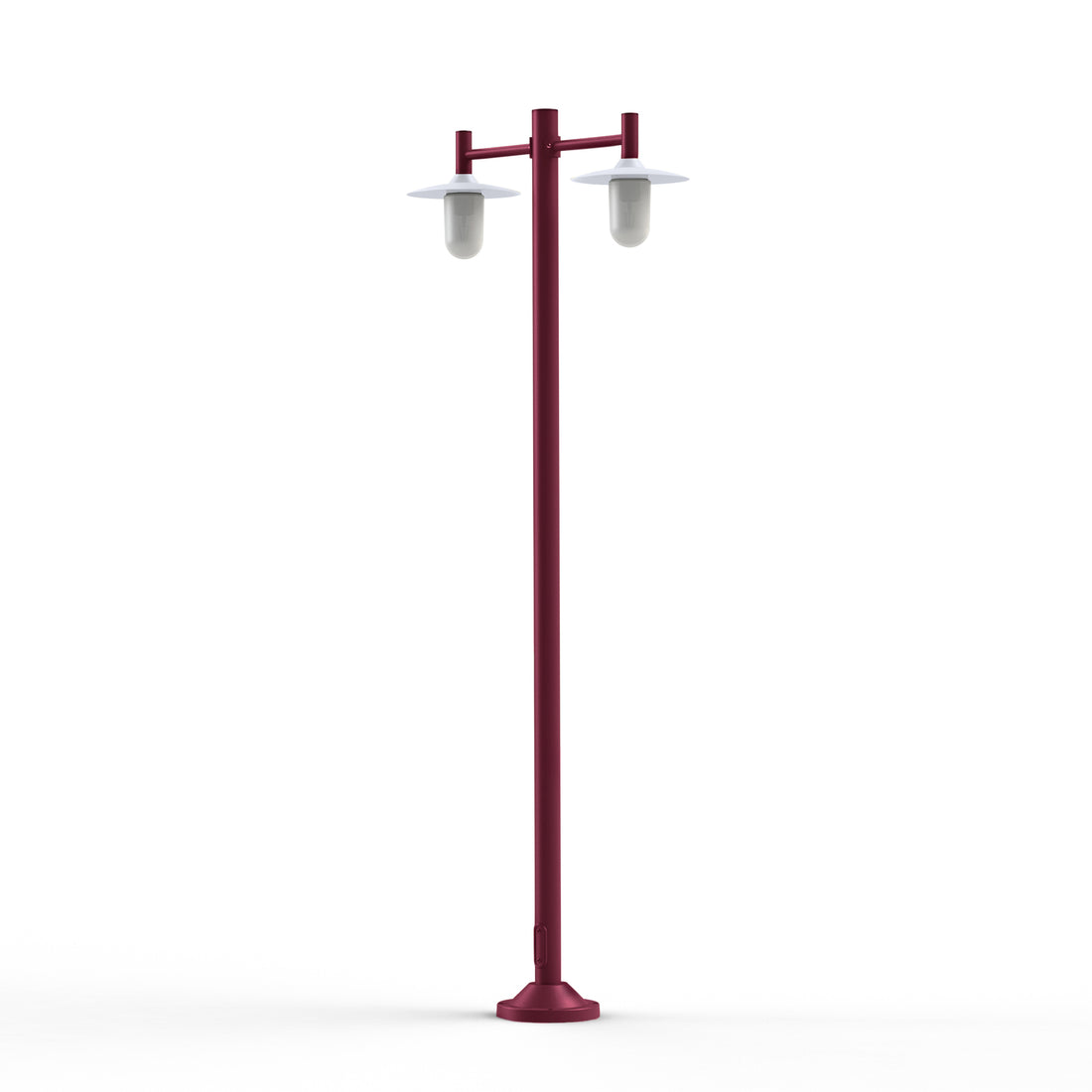 Lampadaire Montana N°4 opale Dôme blanc- Rouge vin 066 139015066