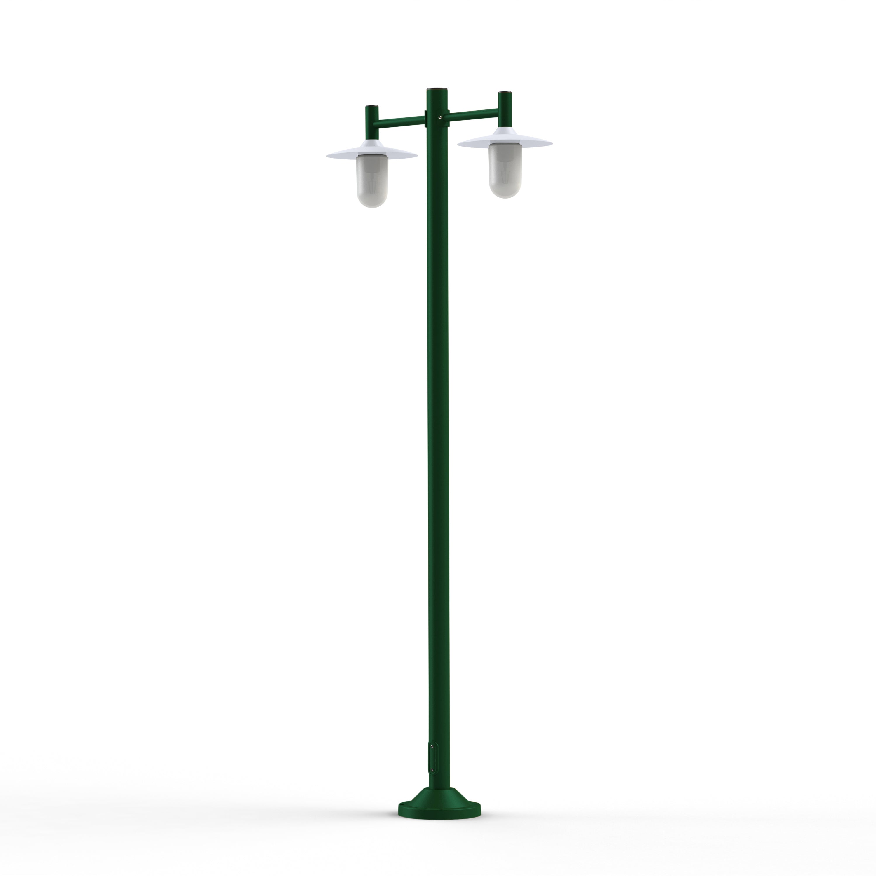 Lampadaire Montana N°4 opale Dôme blanc- Vert sapin 067 139015067