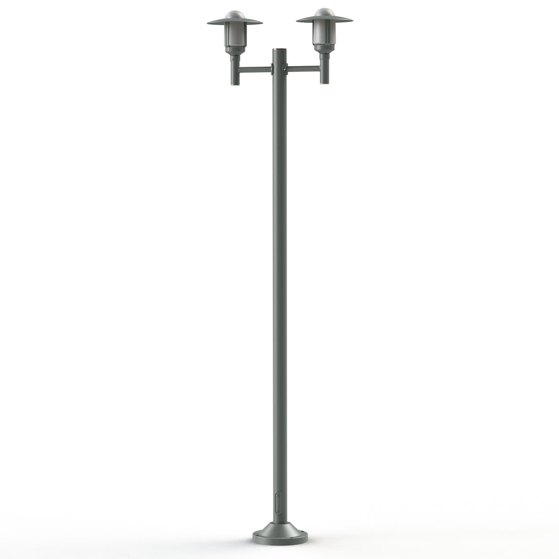 Lampadaire Newpark N°6 opale Gris métal 023 141014023