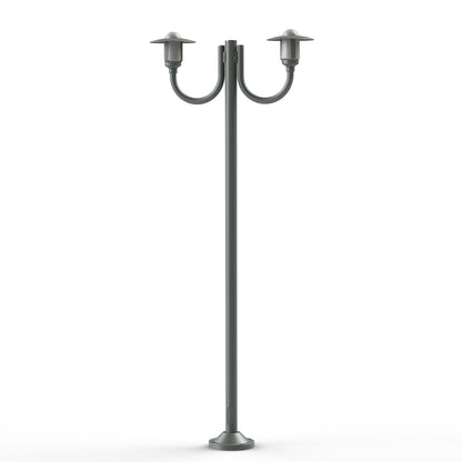 Lampadaire Newpark N°7 opale Gris métal 023 141016023