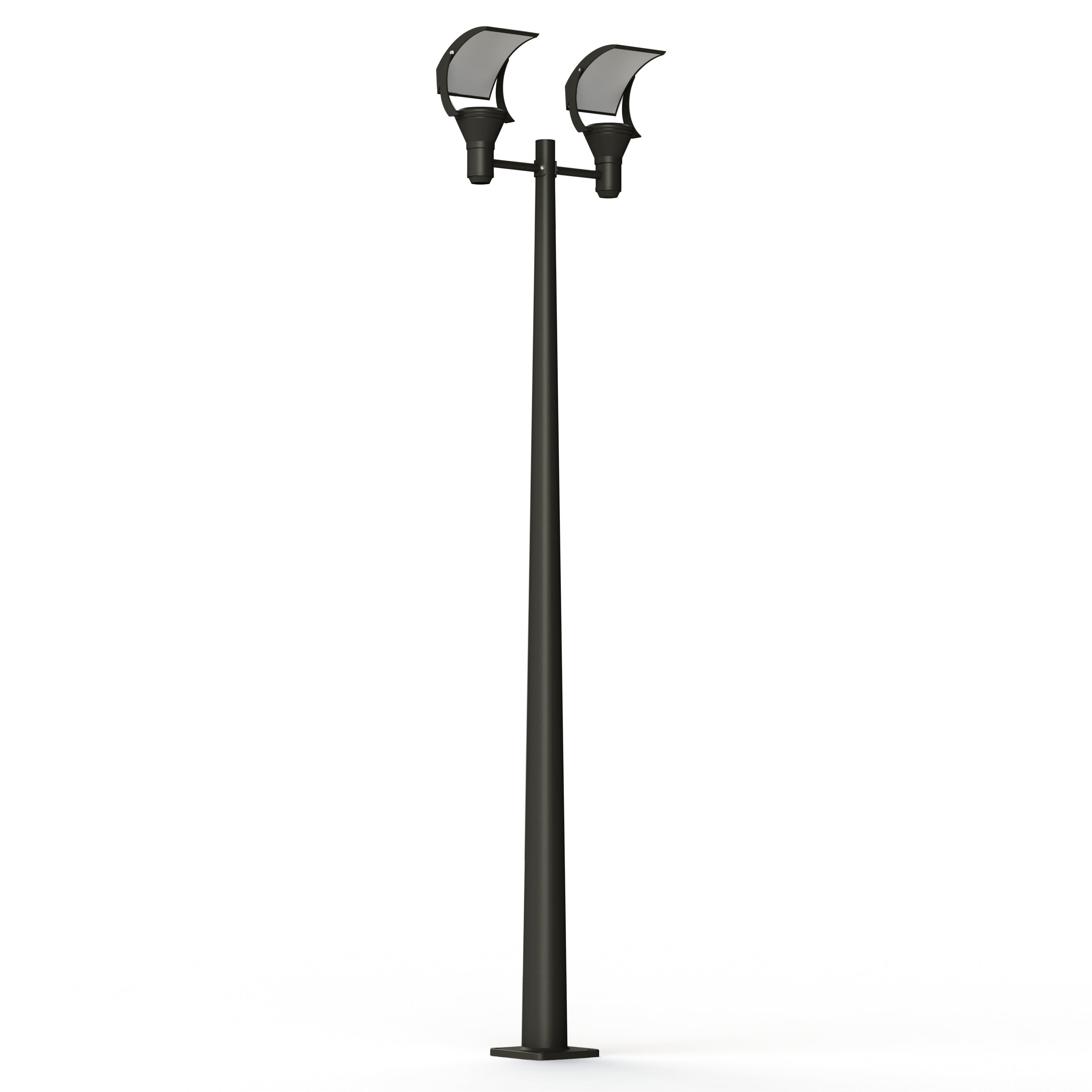 Lampadaire OL33 N°7 LED 18W 3000K verre trempé Gris noir 107 144217107