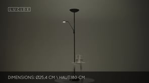 Lampadaire  ZENITH noir  LUCIDE 19791/24/30