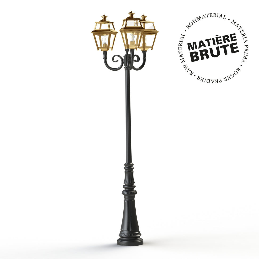 Lampadaire Place des Vosges 2 N°11 Laiton brut 072 148010072