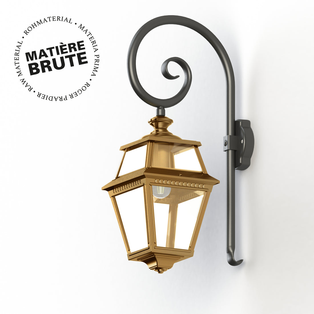 Applique Place des Vosges 2 N°2 Laiton brut 072 148002072