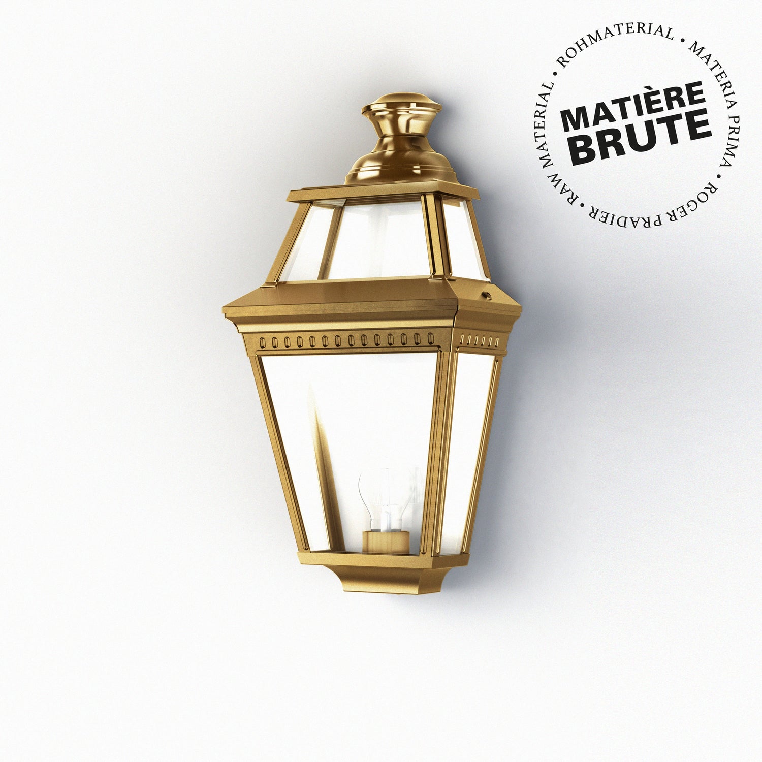 Applique Place des Vosges 3 N°2 Laiton brut 072 149002072