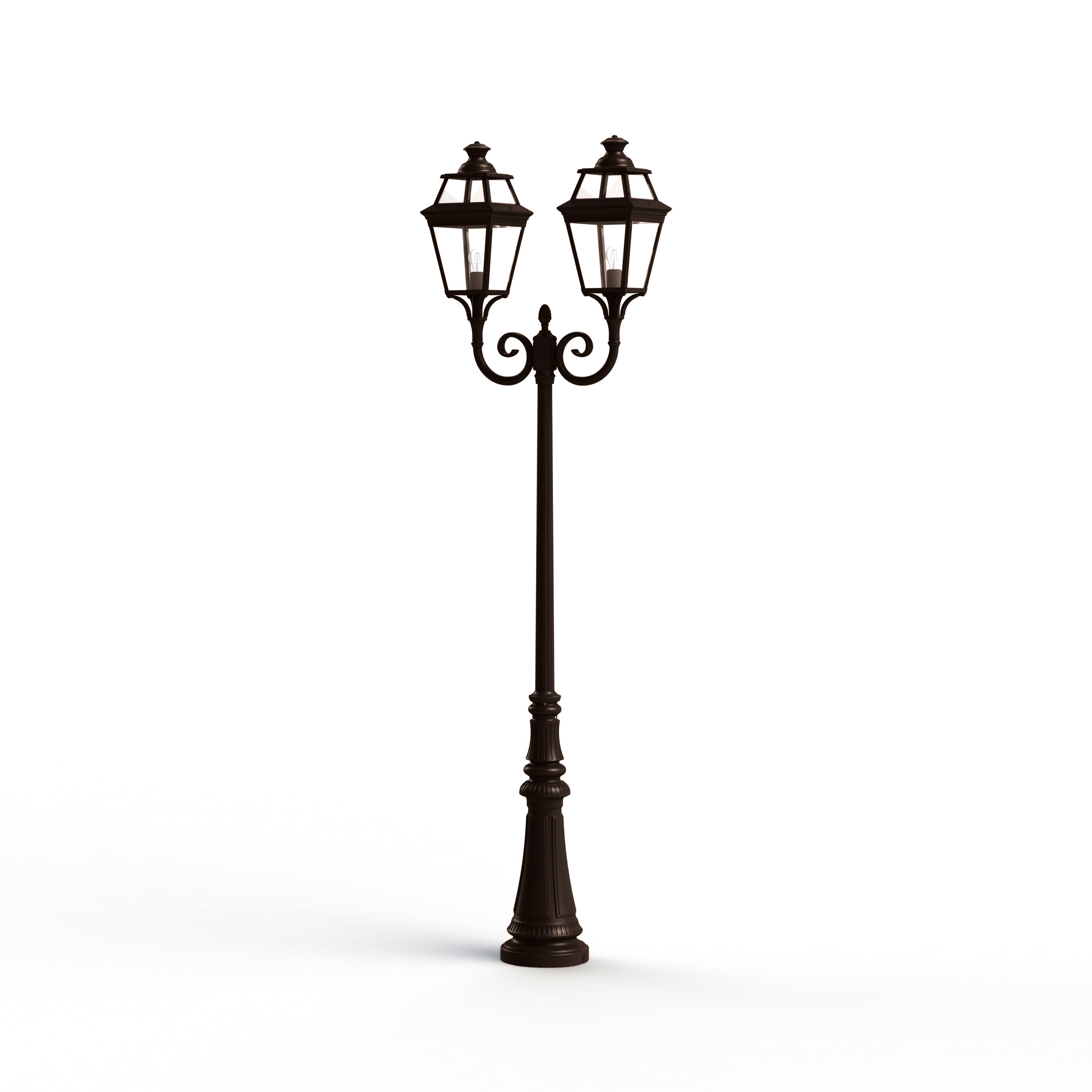 Lampadaire Place des Vosges 3 N°7 Rouille 046 149007046