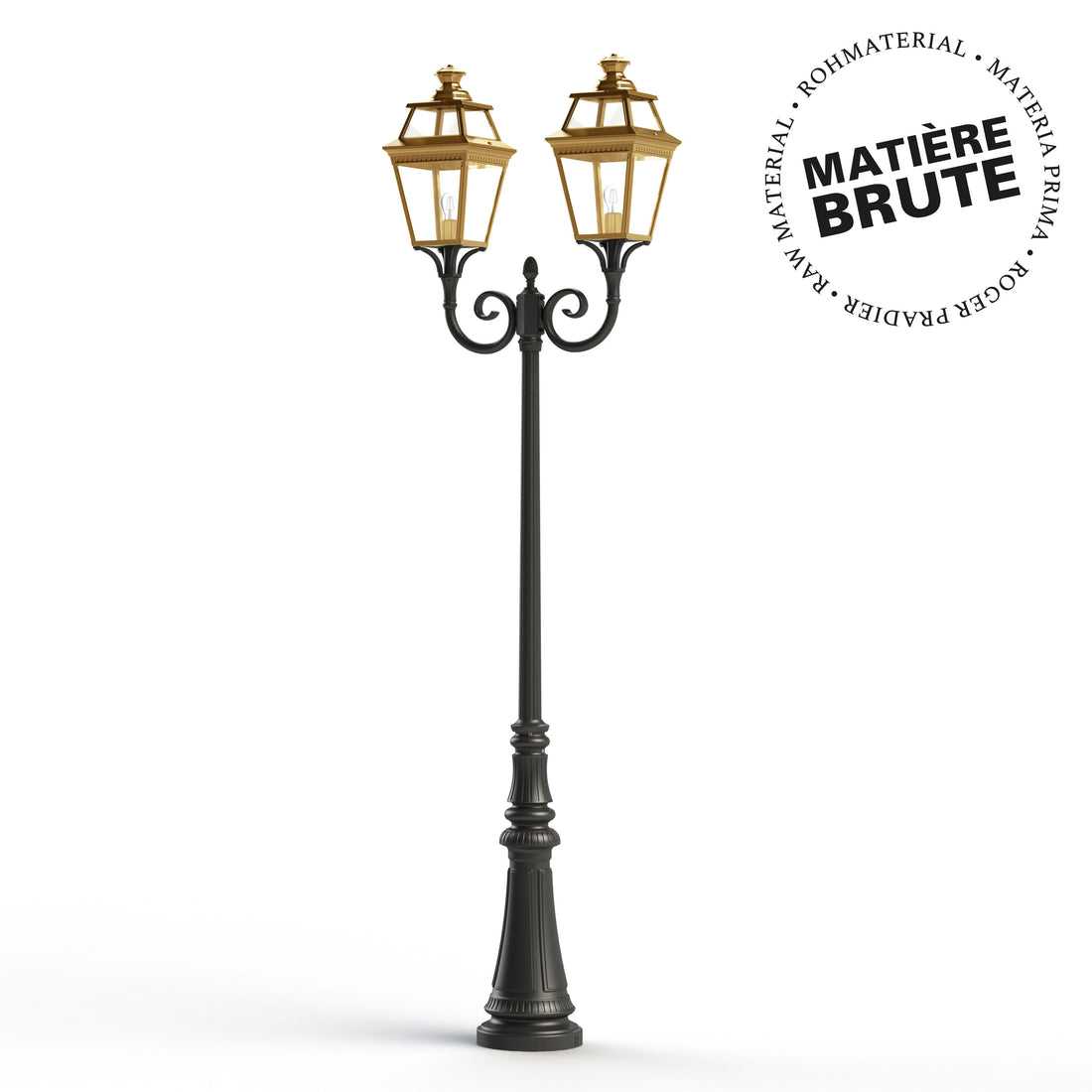 Lampadaire Place des Vosges 3 N°7 Laiton brut 072 149007072