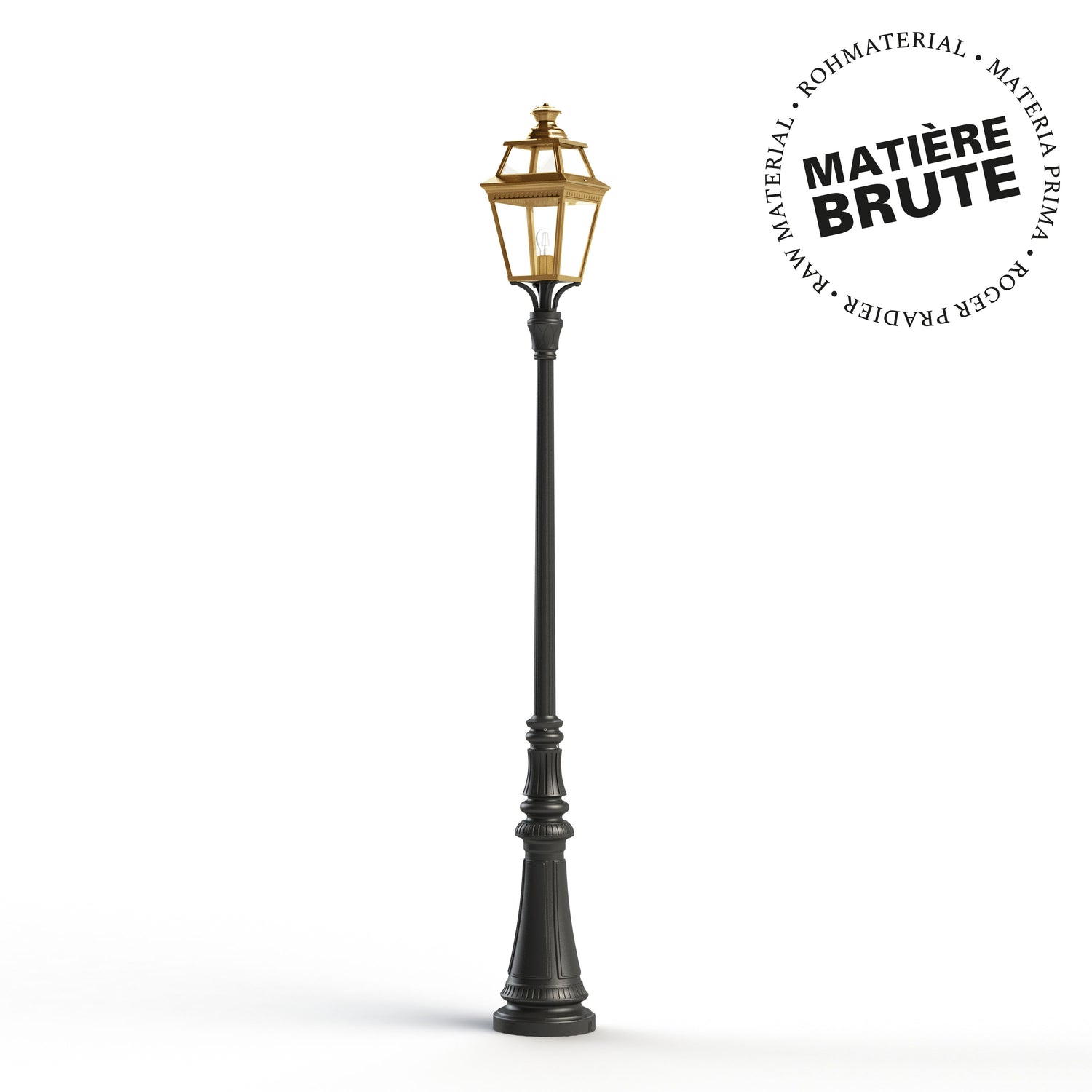 Lampadaire Place des Vosges 3 N°8 Laiton brut 072 149008072