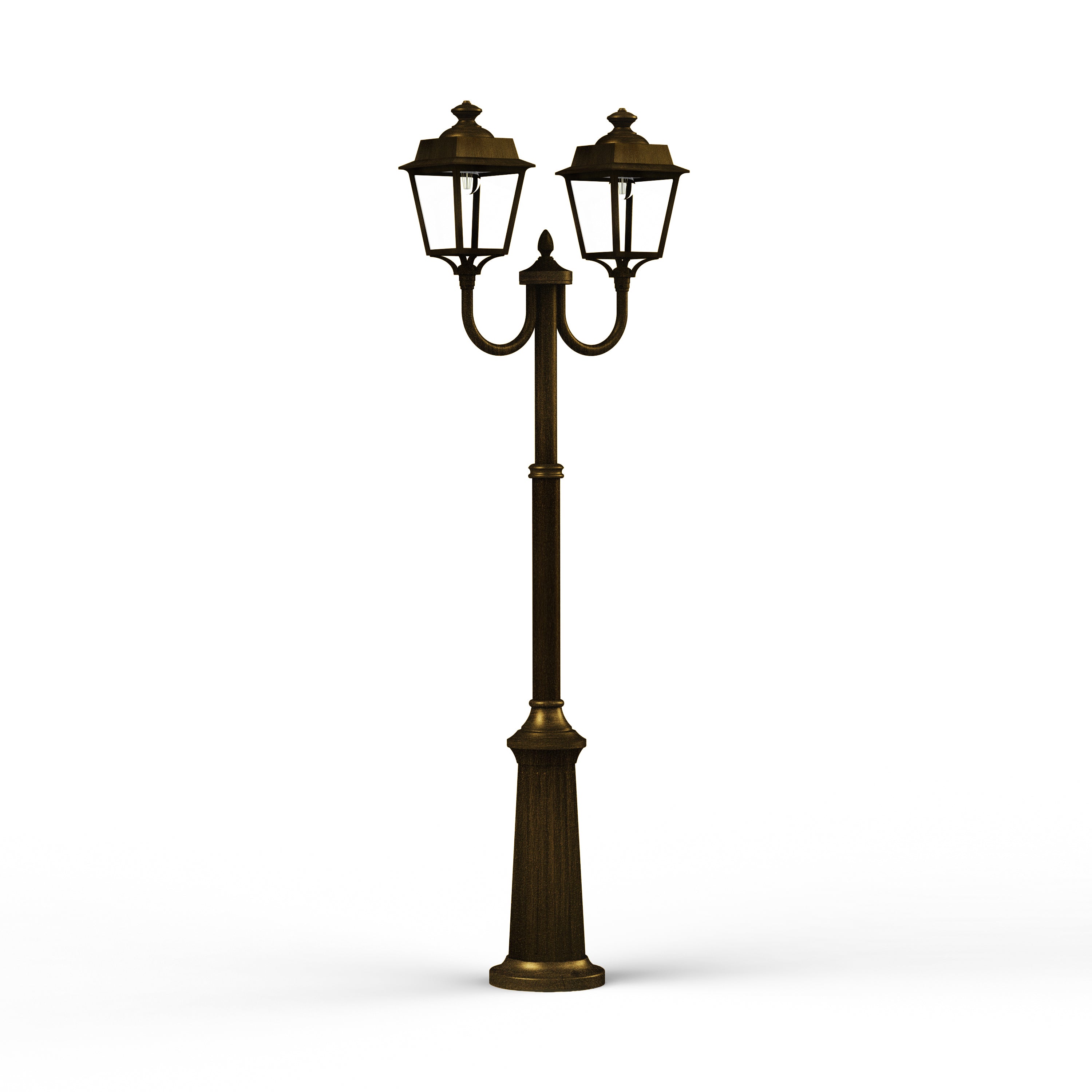 Lampadaire Place des Vosges 1 évolution N°13 Patiné doré 009 150033009