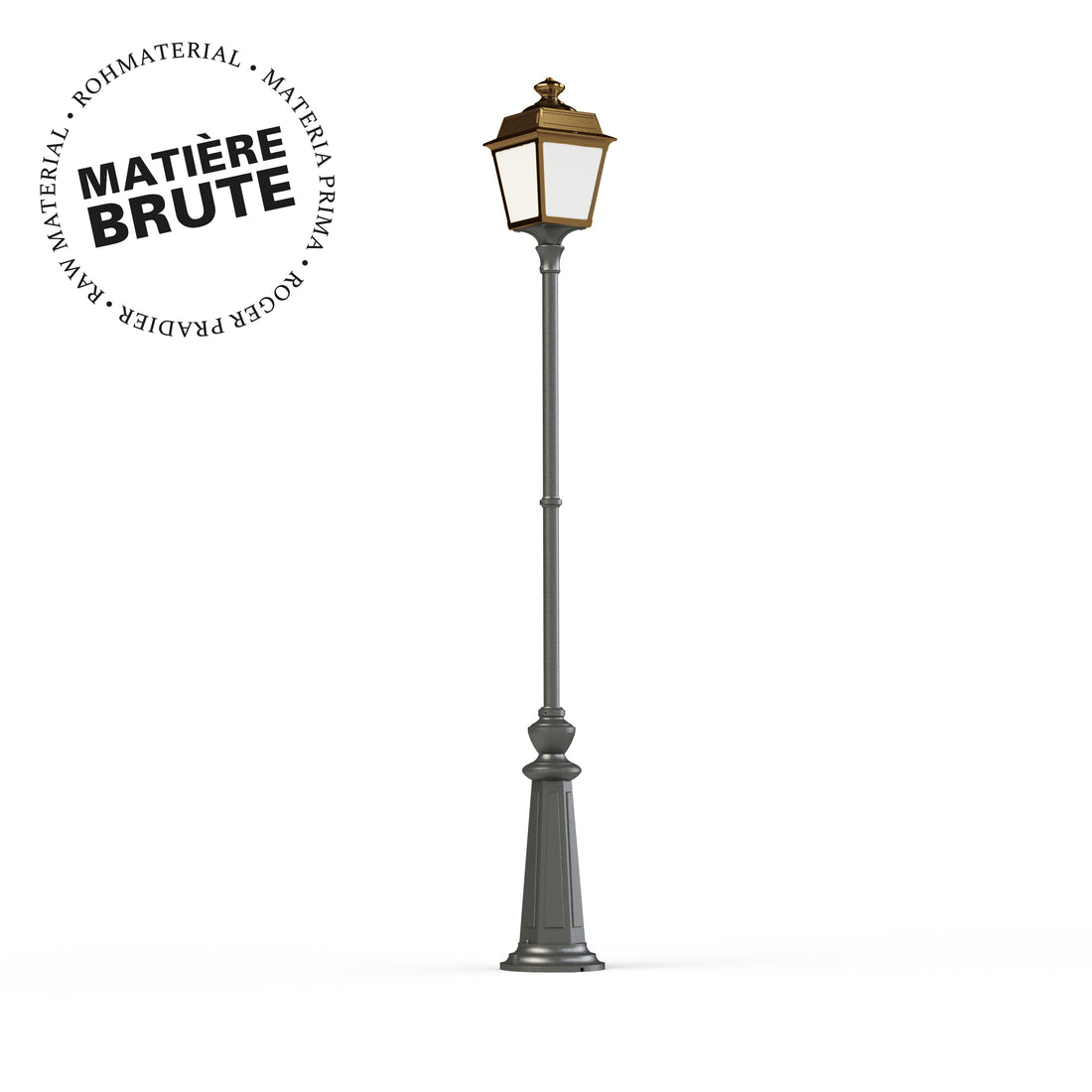 Lampadaire Place des Vosges 1 Tradition N°12 Laiton brut 072 151020072