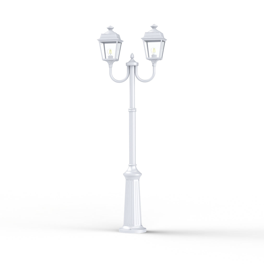 Lampadaire Place des Vosges 1 Tradition N°13 Blanc 001 151021001